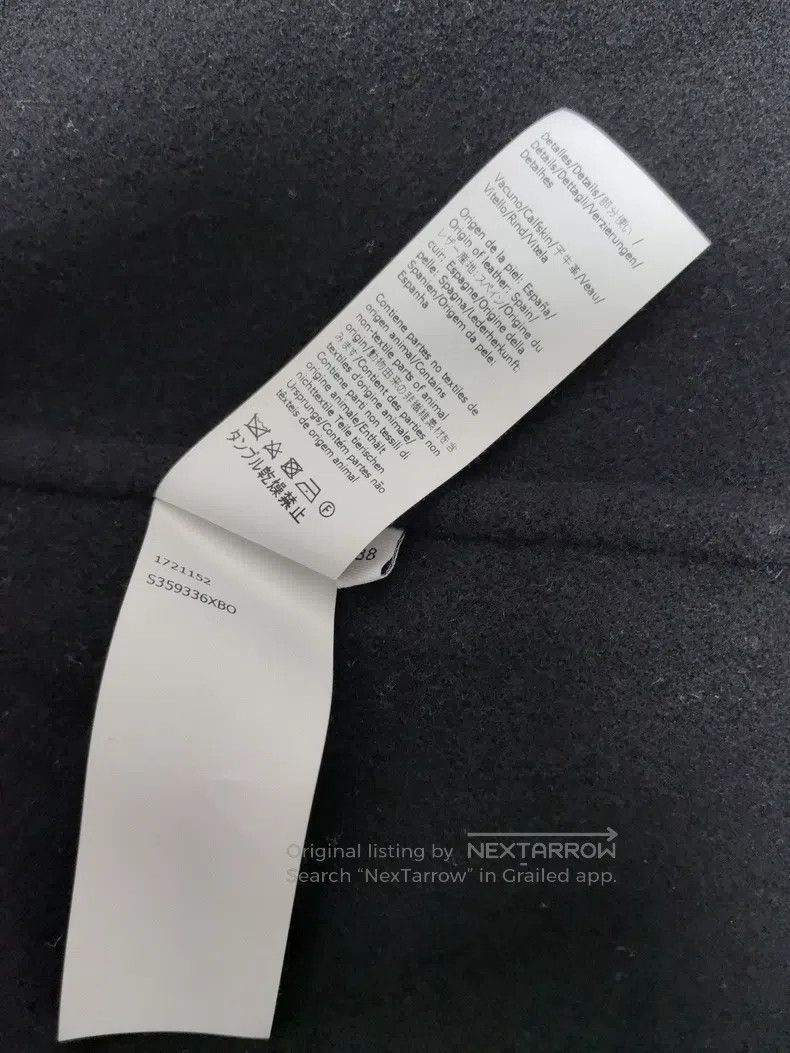 Loewe Loewe Black woolen overcoat with logo on the cuff Size XS / US 0-2 / IT 36-38 - 6 Thumbnail