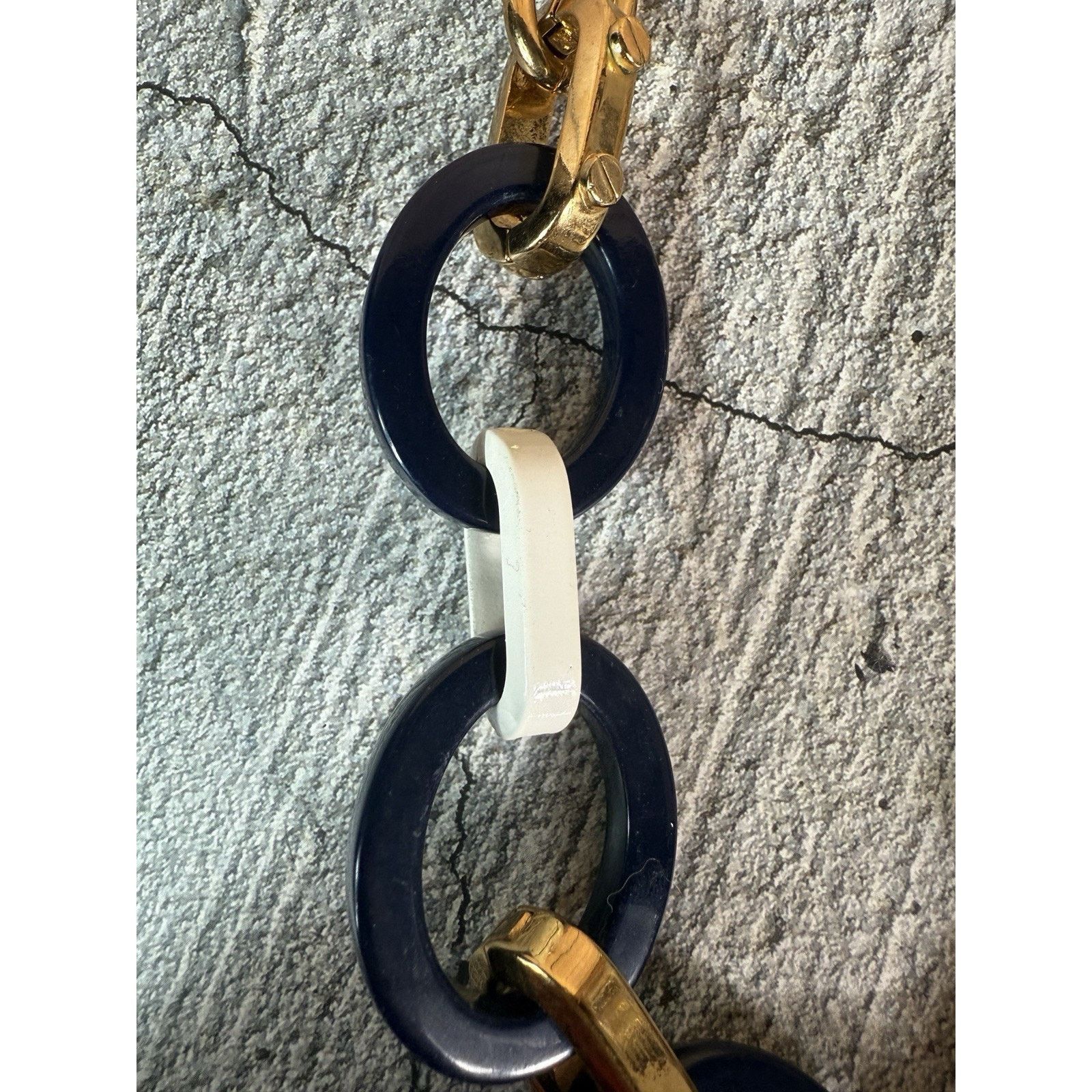Kate Spade Kate Spade New York $299 Gold and Navy Blue Oval Necklace Size ONE SIZE - 5 Thumbnail