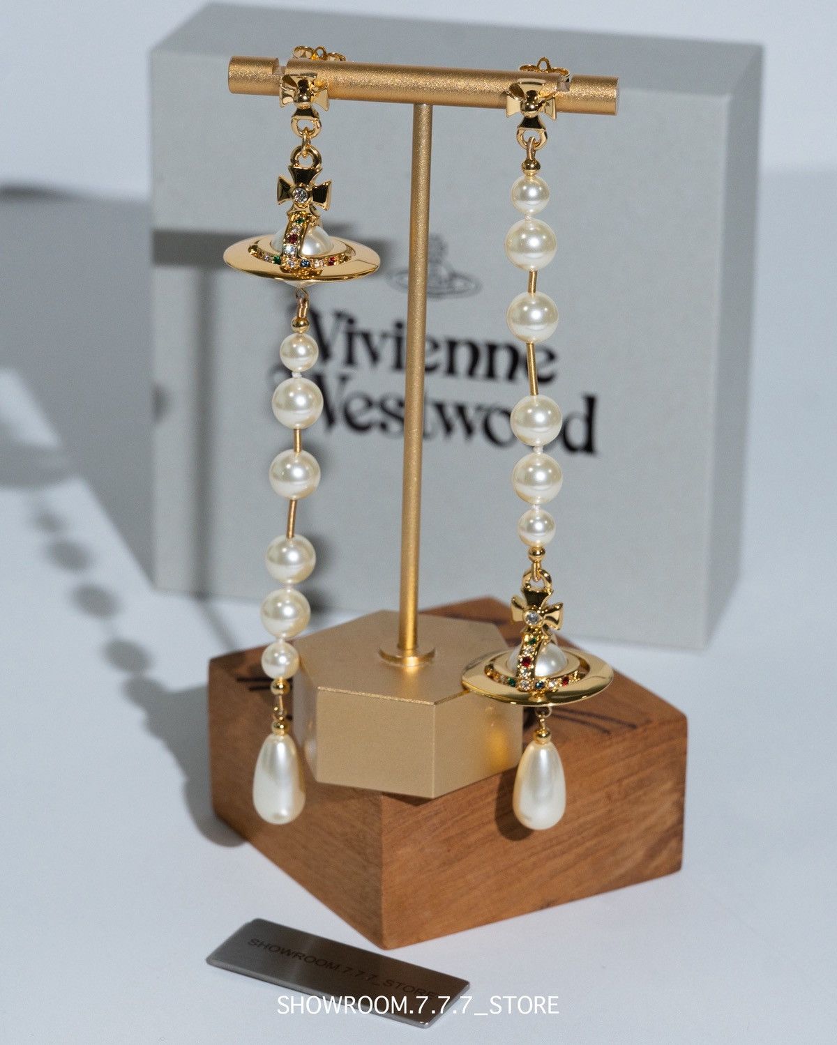 Vivienne Westwood Vivienne Westwood Broken Pearl Earrings Size ONE SIZE - 1 Thumbnail
