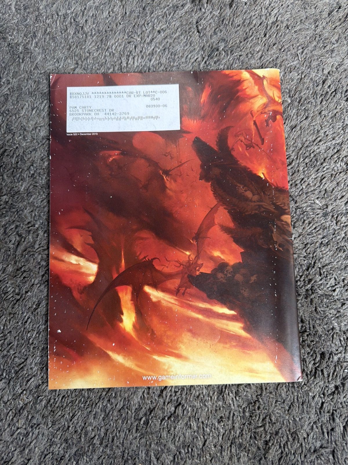 Hypebeast 2019 Game Informer Volume XXIX Number 12 Issue 320 Size ONE SIZE - 2 Thumbnail