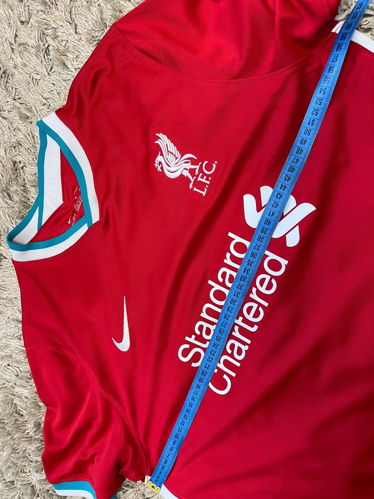 Nike 2020-2021 Liverpool Home Shirt Football Jersey Red Kit XL Size US XL / EU 56 / 4 - 15 Thumbnail