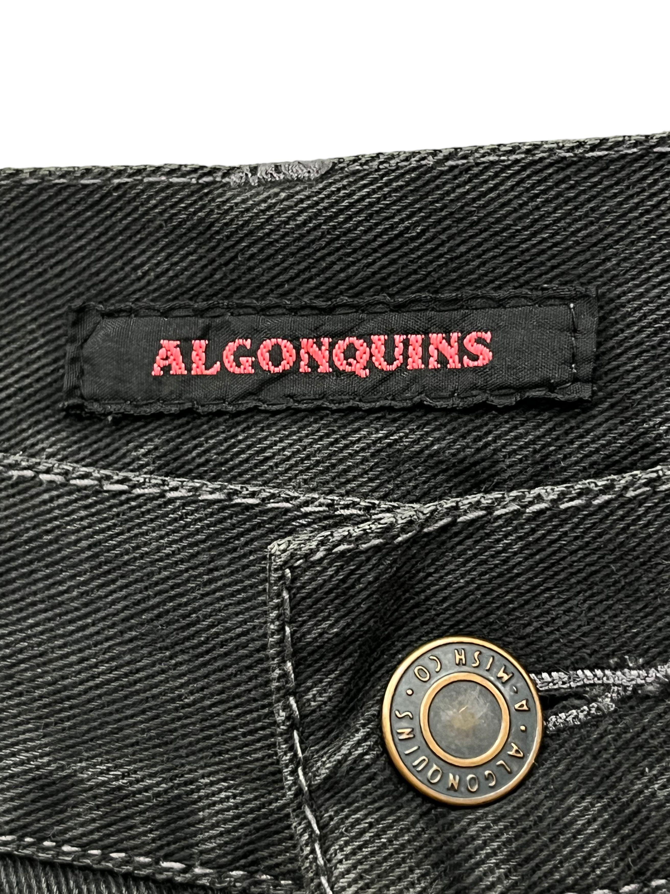 Seditionaries 💀PUNK SKULL🔥90’s ALGONQUINS Frayed Denim Flared Zipper Leg Size US 30 / EU 46 - 15 Thumbnail