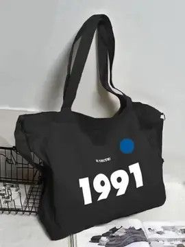 Tote Bag Vintage Japananese Brand Canvas Bag 1991 in Black, Men's