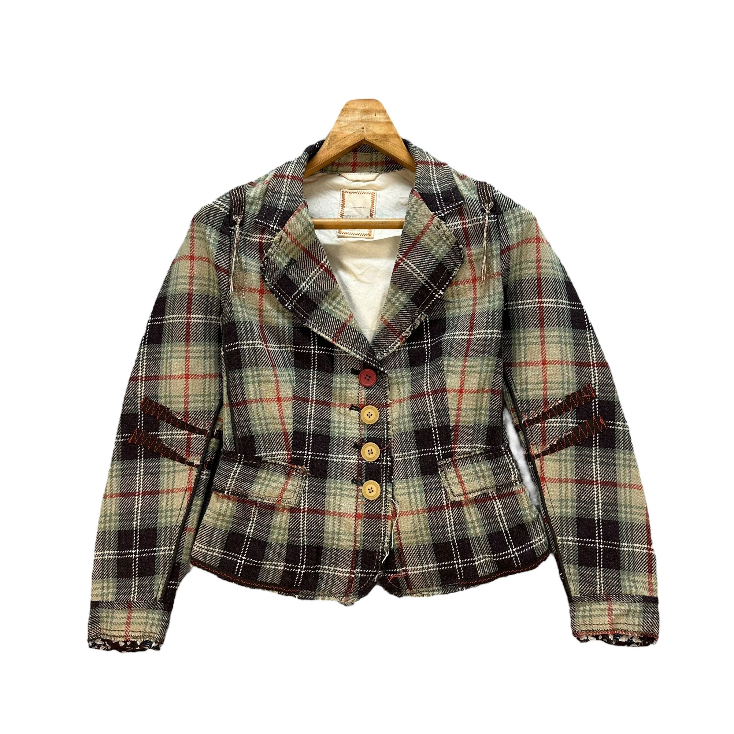 Marithe + Francois Girbaud MARITHE FRANCOIS GIRBAUD Deconstructed Jacket #012-1419 Size S / US 4 / IT 40 - 1 Thumbnail