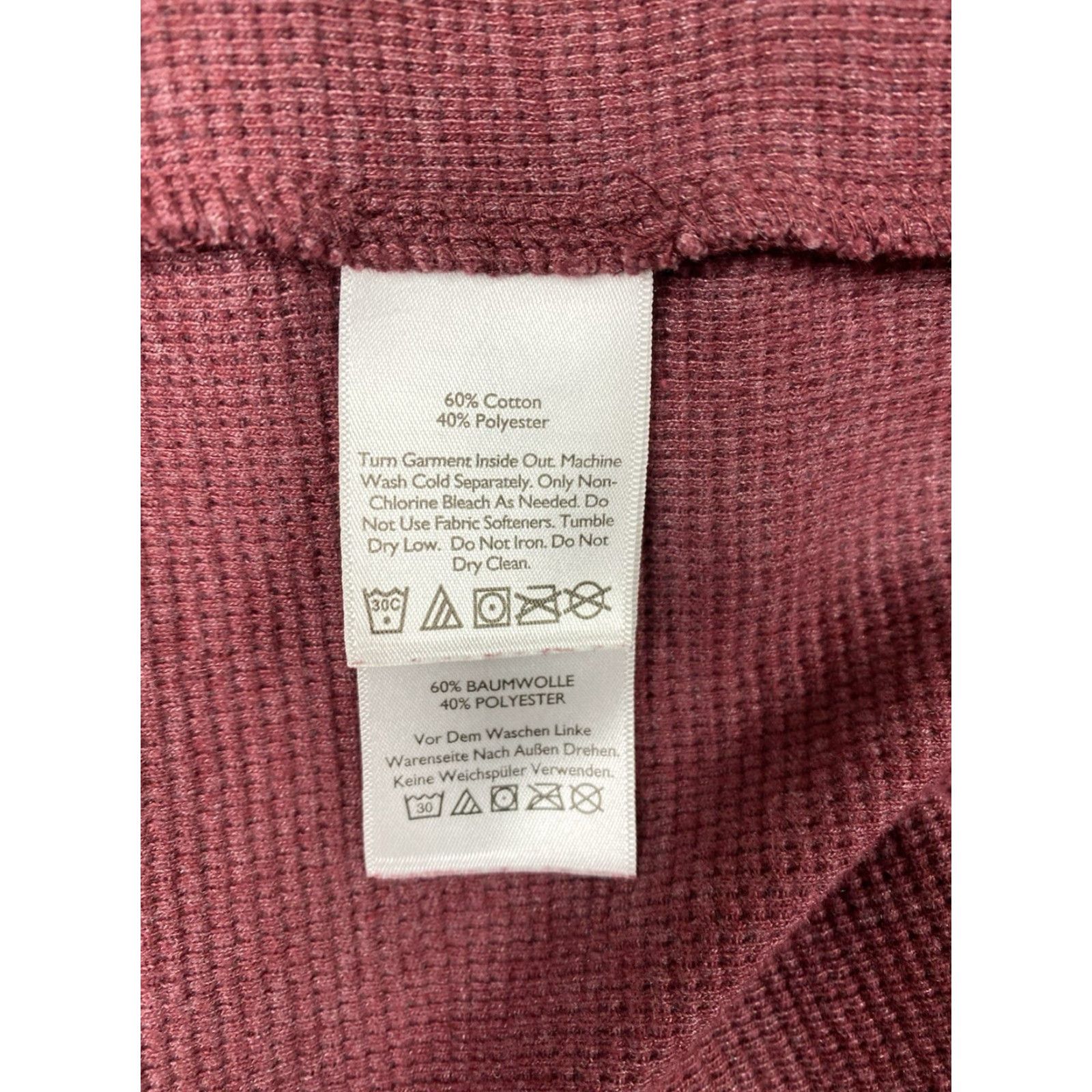 Eddie Bauer Eddie Bauer Mens Knit Waffle Hooded Shirt Red 2XL Thermal Hoodie Shirt Hooded Pullover Casual Outdoor/Walking Men Size US XXL / EU 58 / 5 - 7 Thumbnail