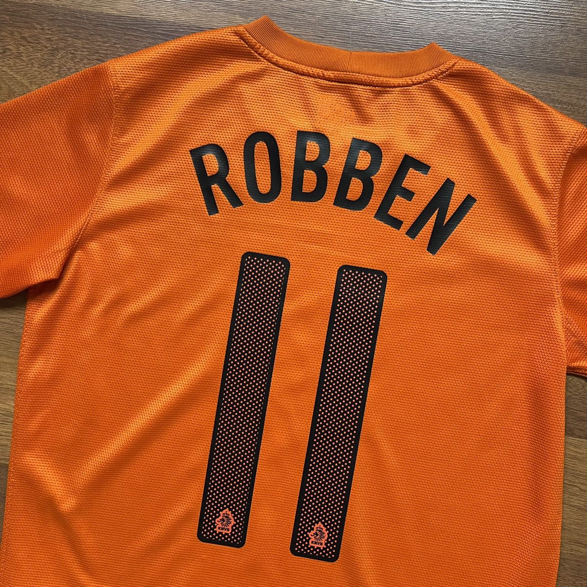 Nike × Vintage SIZE “Y XL” NETHERLANDS NIKE 2012 SOCCER JERSEY #11 ROBBEN Size US XXS / EU 40 - 10 Thumbnail