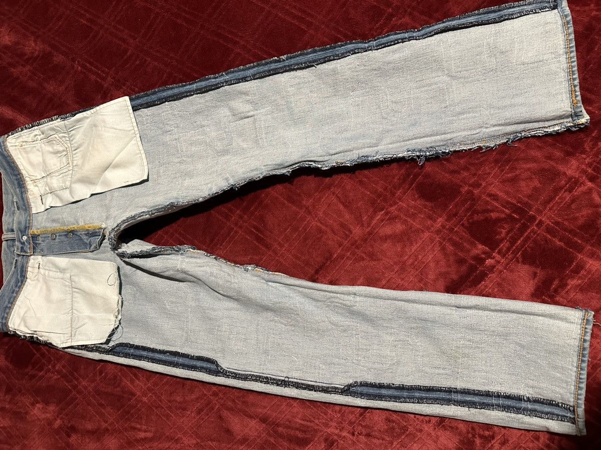 Designer × Vintage Roughcut Puzzle Piece Denim Size US 30 / EU 46 - 9 Thumbnail