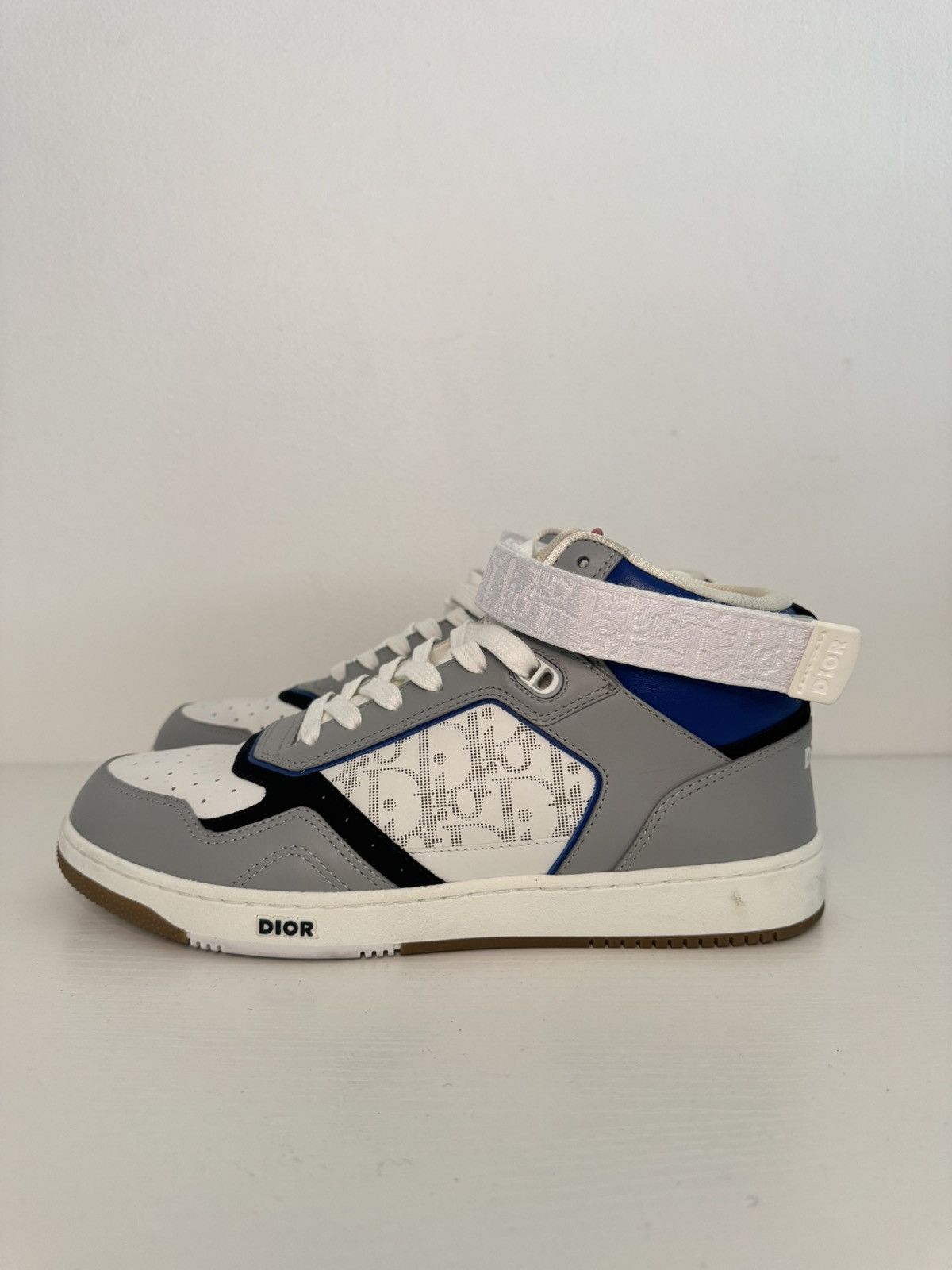 Dior Dior B27 High Sneakers Grey/White Size 43 Worn 1x No Box Size US 10 / EU 43 - 3 Thumbnail