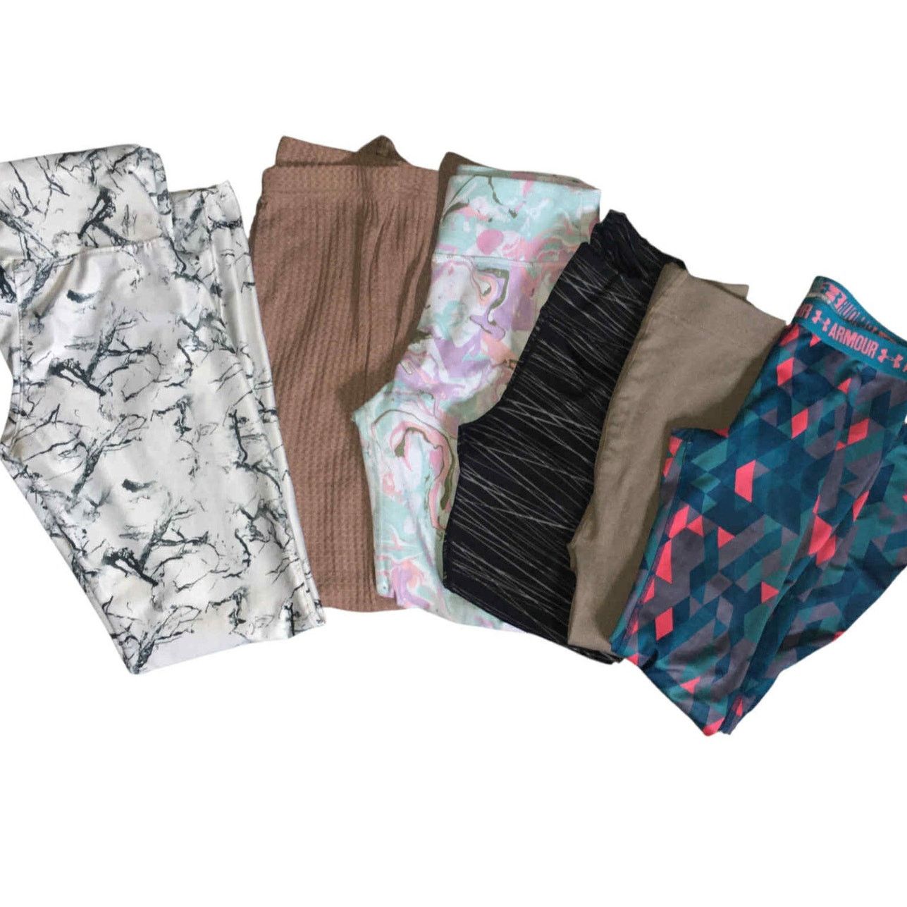 Other 2 Pair Legging Athletic Stretch Workout Camo Aerie Reebok LG Size 32" / US 10 / IT 46 - 2 Thumbnail