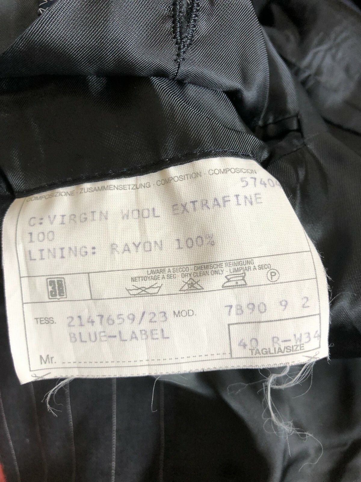 Polo Ralph Lauren Polo Ralph Lauren Grey Wide Stripe 3 Button Suit 40L W32 Size 40L - 5 Thumbnail