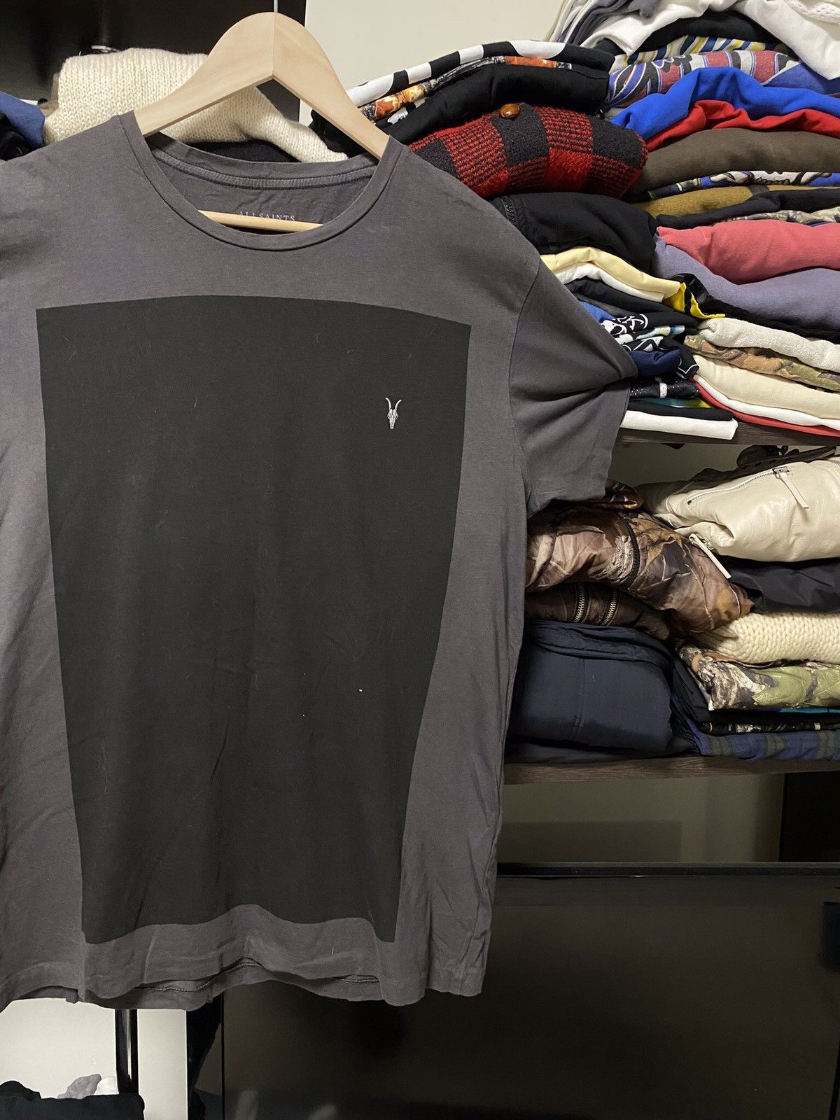 Allsaints × Vintage Vintage Y2K Allsaints Tee Logo Luxury Size US L / EU 52-54 / 3 - 4 Thumbnail