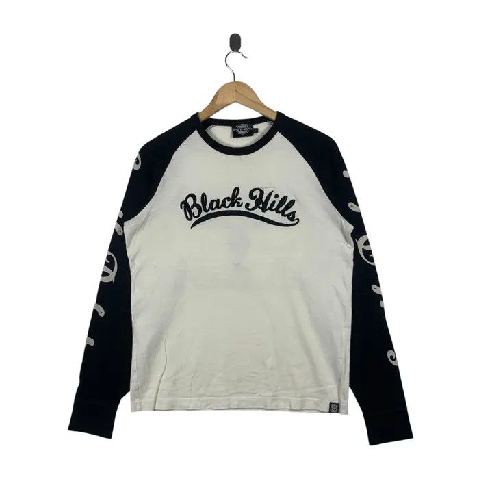 Vintage BLACK HILLS MOTORCYCLE South Dakota Raglan Tee Shirt Size L / US 10 / IT 46 - 1 Thumbnail