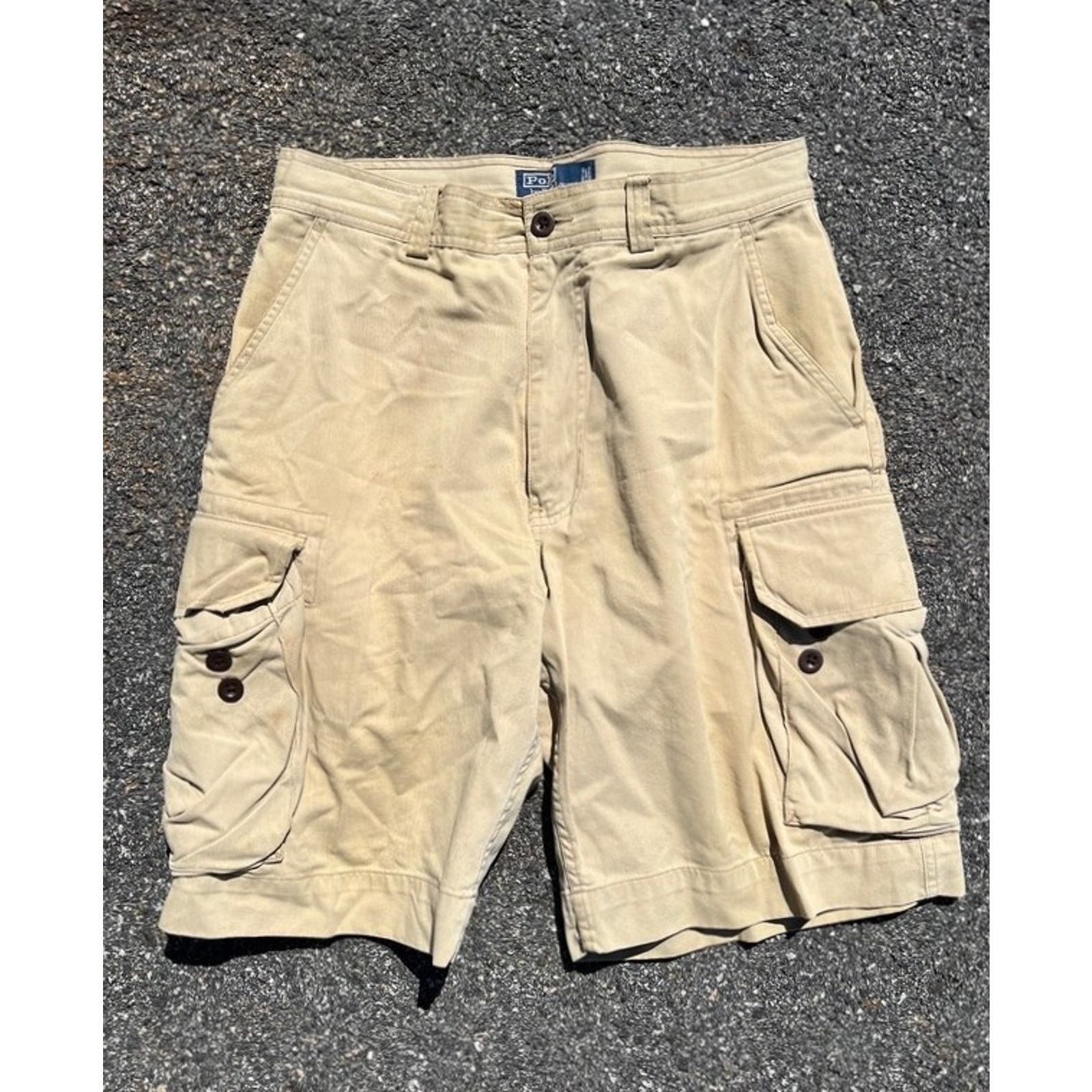 Polo Ralph Lauren Cargo Shorts Mens 31 Khaki Polo 67 Twill