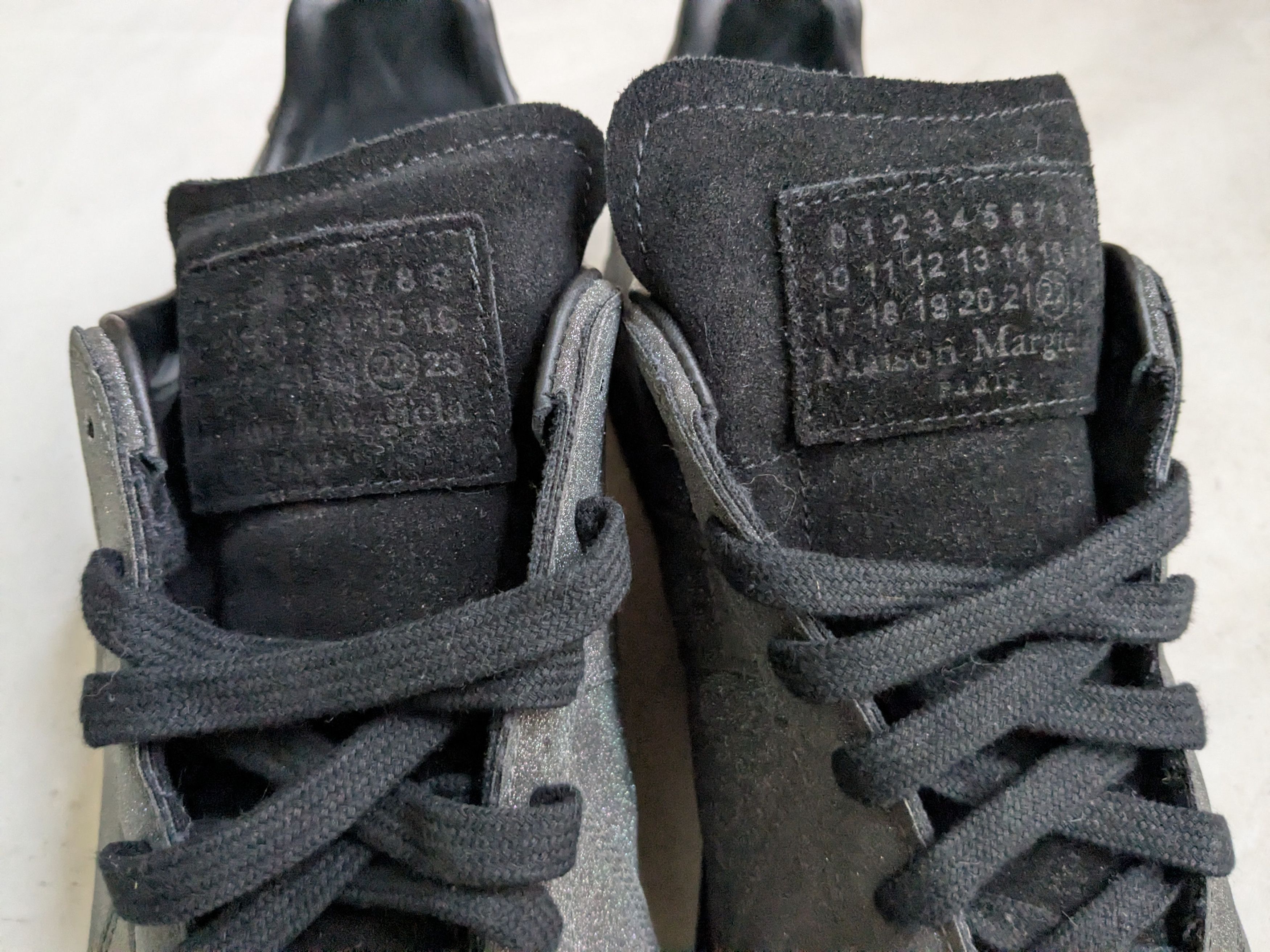 Maison Margiela Maison Margiela GAT Replica Glitter Black 12 45 Low Tops Size US 12 / EU 45 - 5 Thumbnail