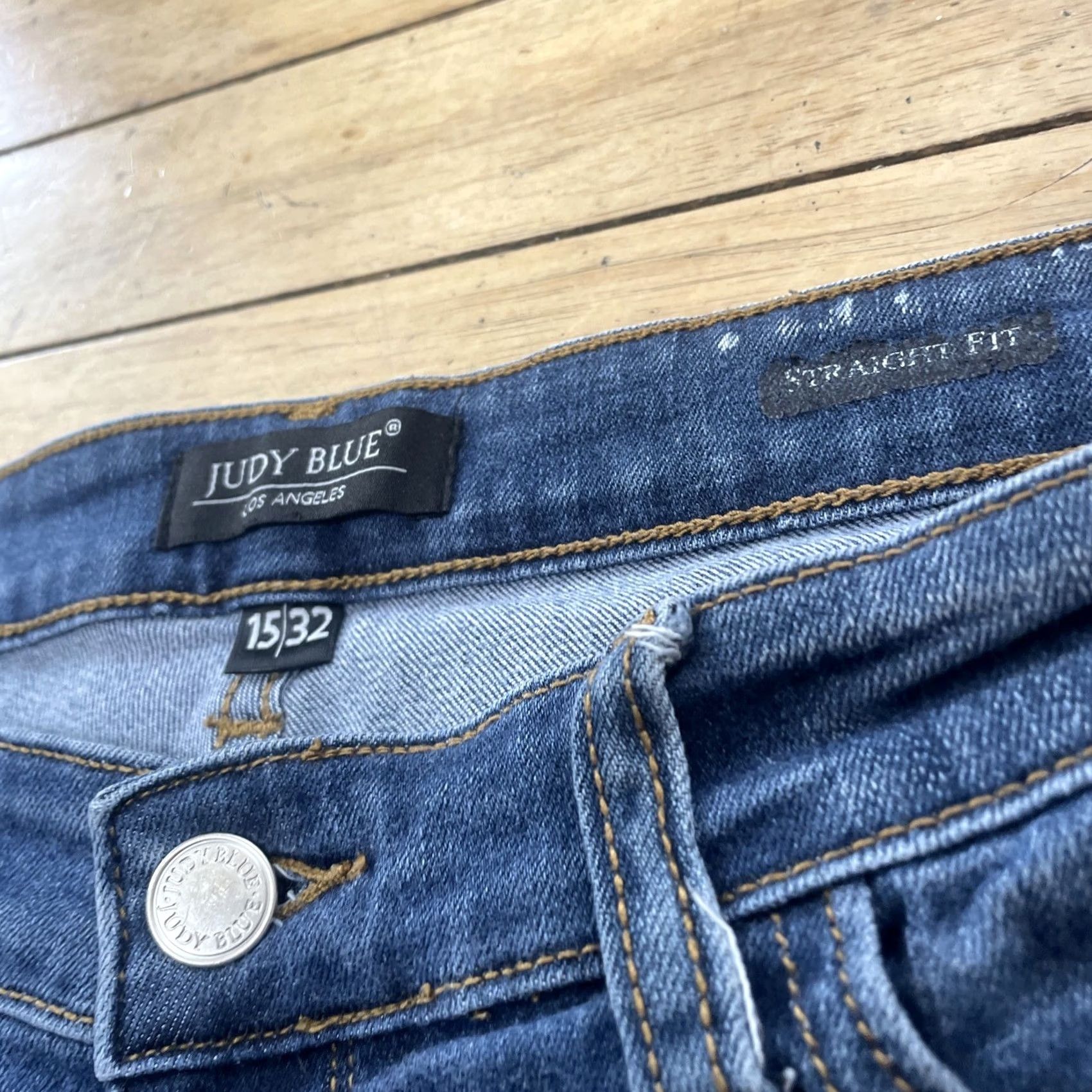 Denime Judy Blue Los Angeles Jeans Women 15 32 Straight Mid Stretch Lightweight Denim Jeans Size 36" / US 14 / IT 50 - 6 Thumbnail