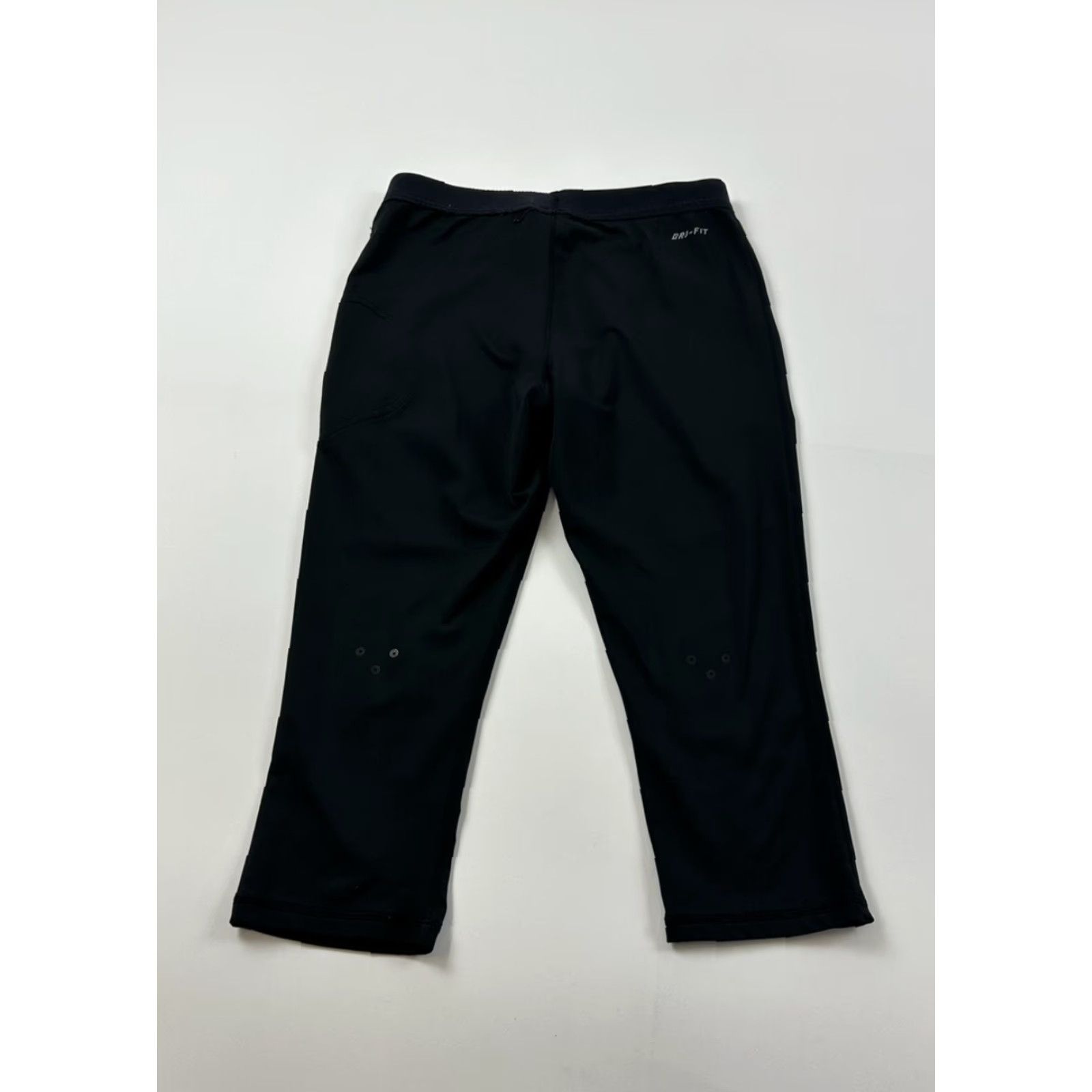 Nike Nike Leggings Women S Black Cropped Tennis Activewear Size 28" / US 6 / IT 42 - 2 Thumbnail