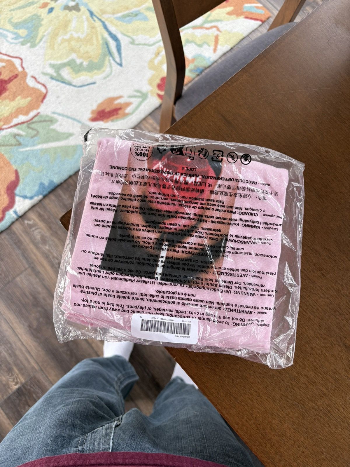 Supreme Supreme Lollipop Tee FW24 Light Pink | Grailed 