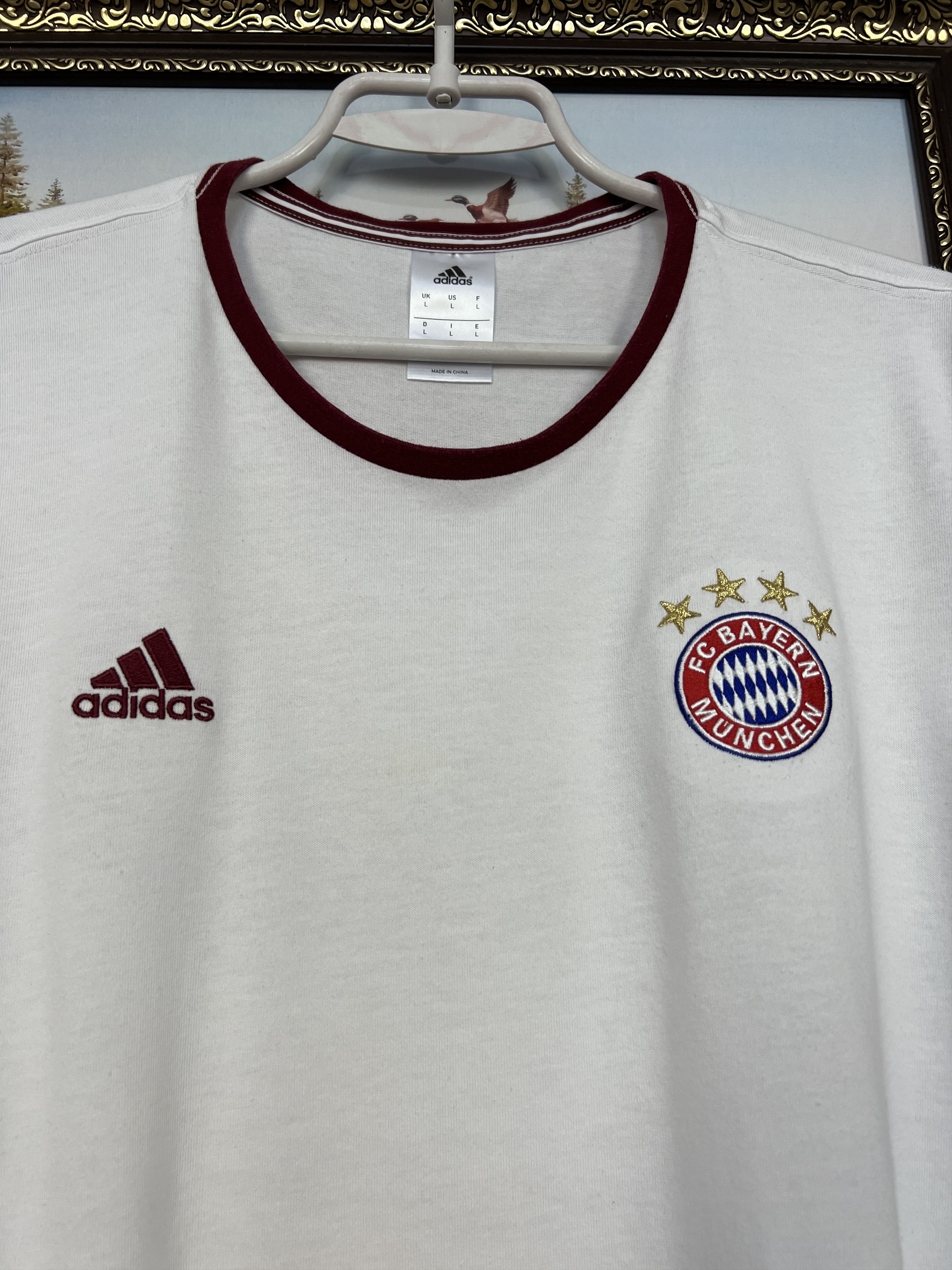 Adidas 2016 Bayern Munich adidas Cotton Tee Football Shirt Soccer Size US L / EU 52-54 / 3 - 3 Thumbnail