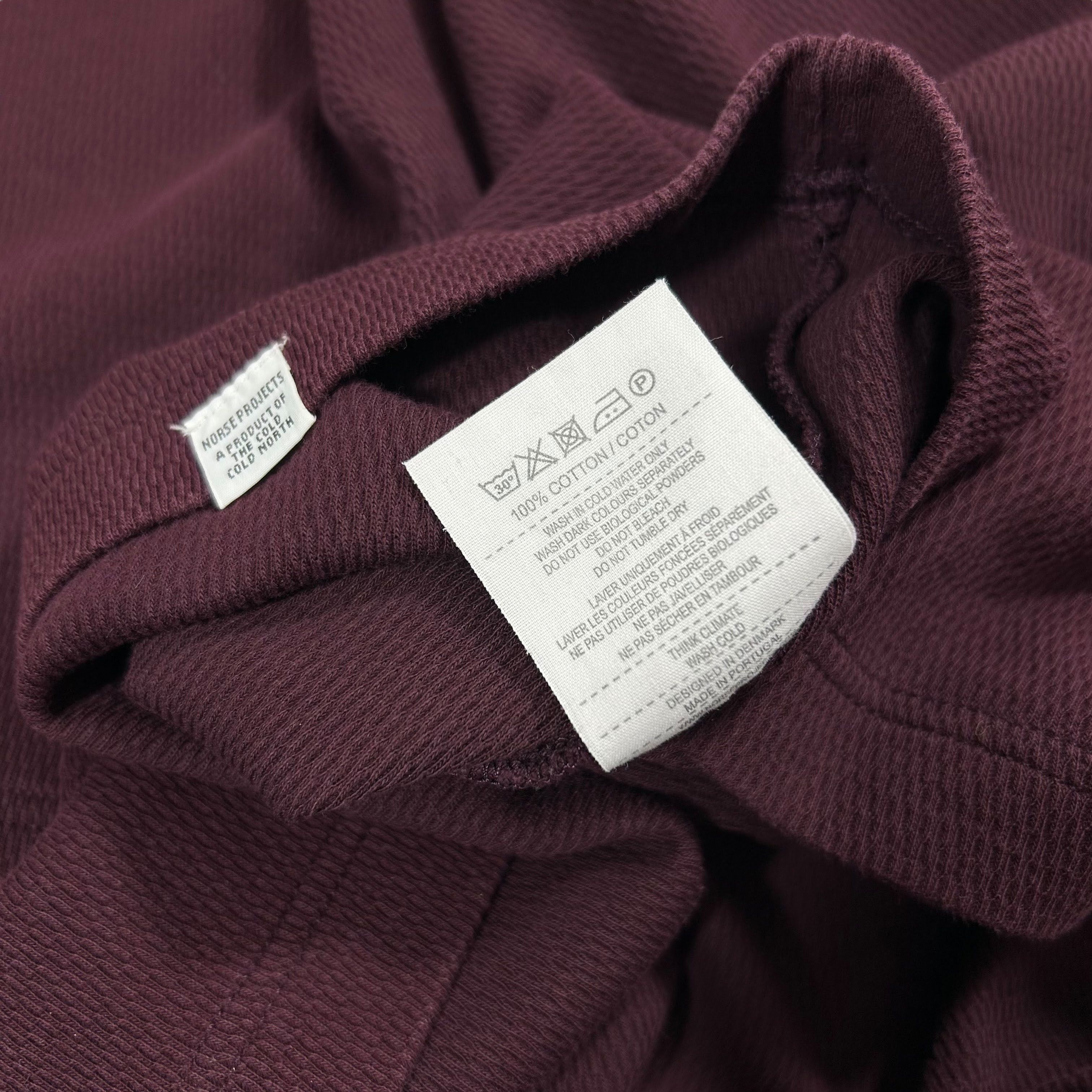Norse Projects Norse Projects Textured Ruben Burgundy Red Polo Shirt XL Size US XL / EU 56 / 4 - 4 Thumbnail