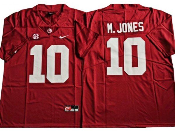 Other Alabama Crimson Tide 10 Mac Jones Red Football Jersey Size US M / EU 48-50 / 2 - 3 Thumbnail