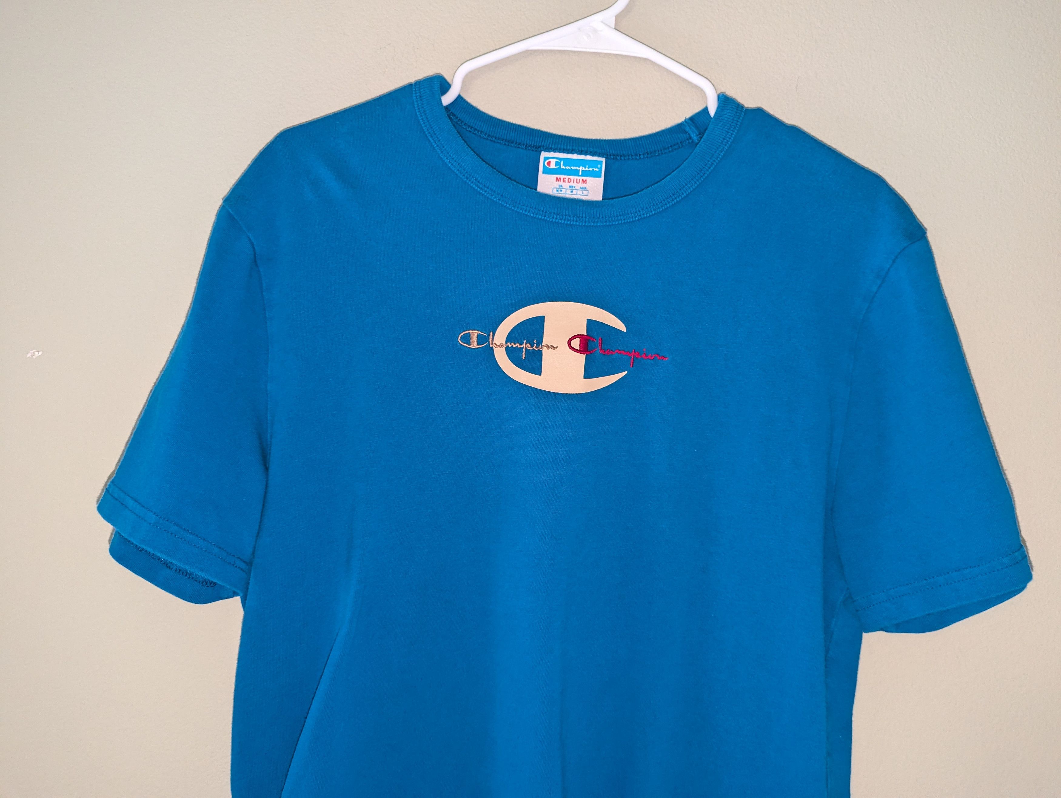 Champion Vintage Champion Blue Short Sleeve T-Shirt Medium Size US M / EU 48-50 / 2 - 2 Thumbnail