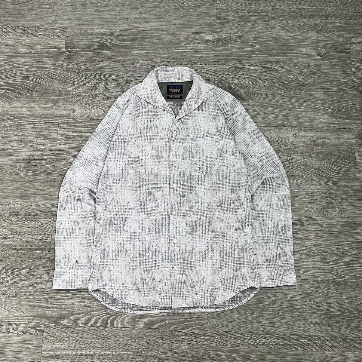 Japanese Brand 2000s Nicole Club For Men Textured Check Shirt Designer Size US M / EU 48-50 / 2 - 1 Thumbnail