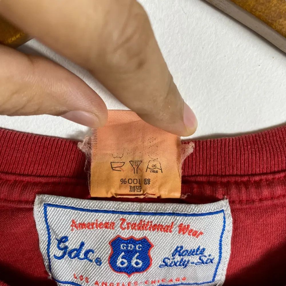 Japanese Brand Vintage BLACK AMERICA The Route 66 Tour Tee Shirt Size US M / EU 48-50 / 2 - 9 Thumbnail