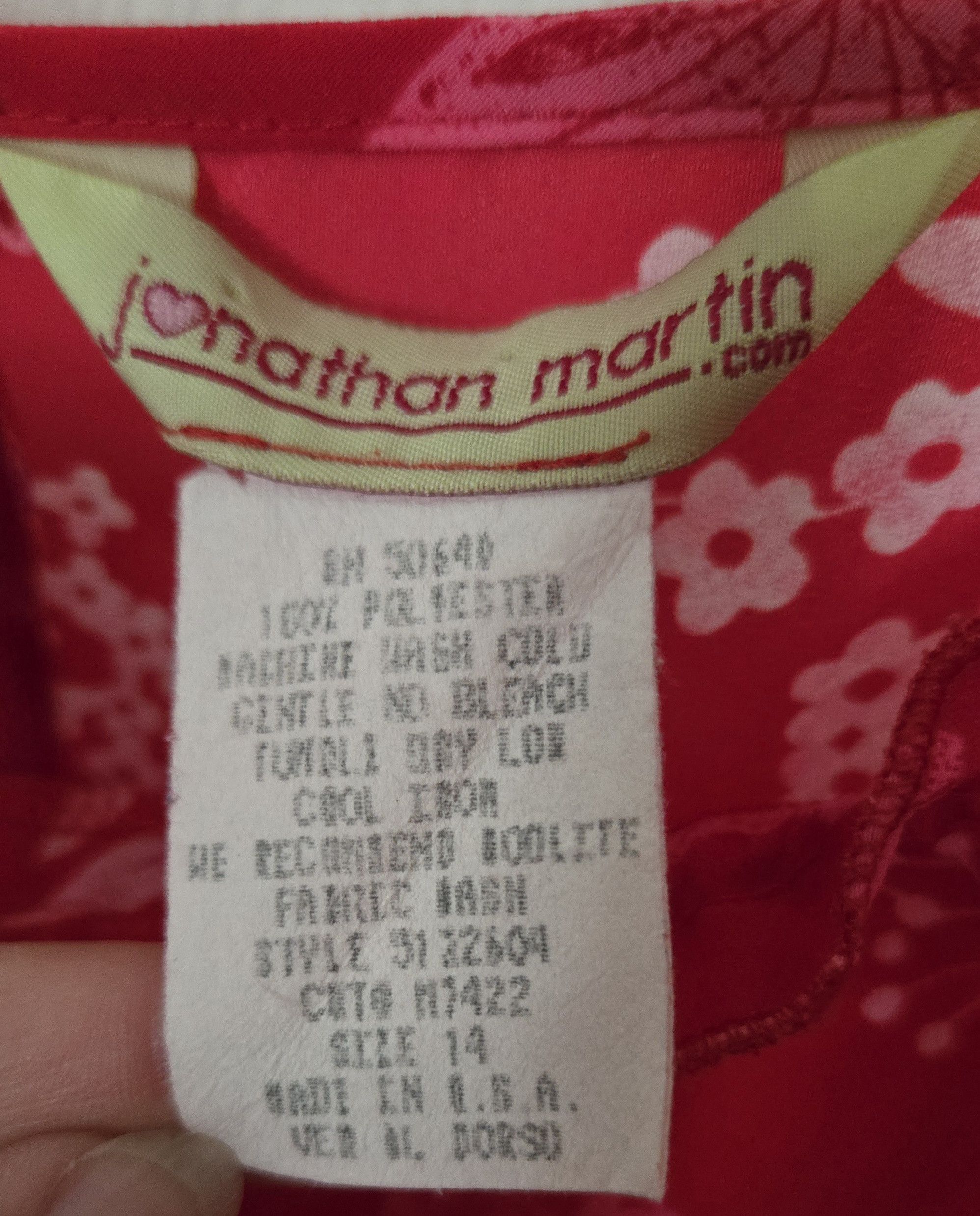 Vintage Vintage Jonathan Martin Y2K 90s Empire Slip Dress Sz 14 Size XL / US 12-14 / IT 48-50 - 4 Thumbnail