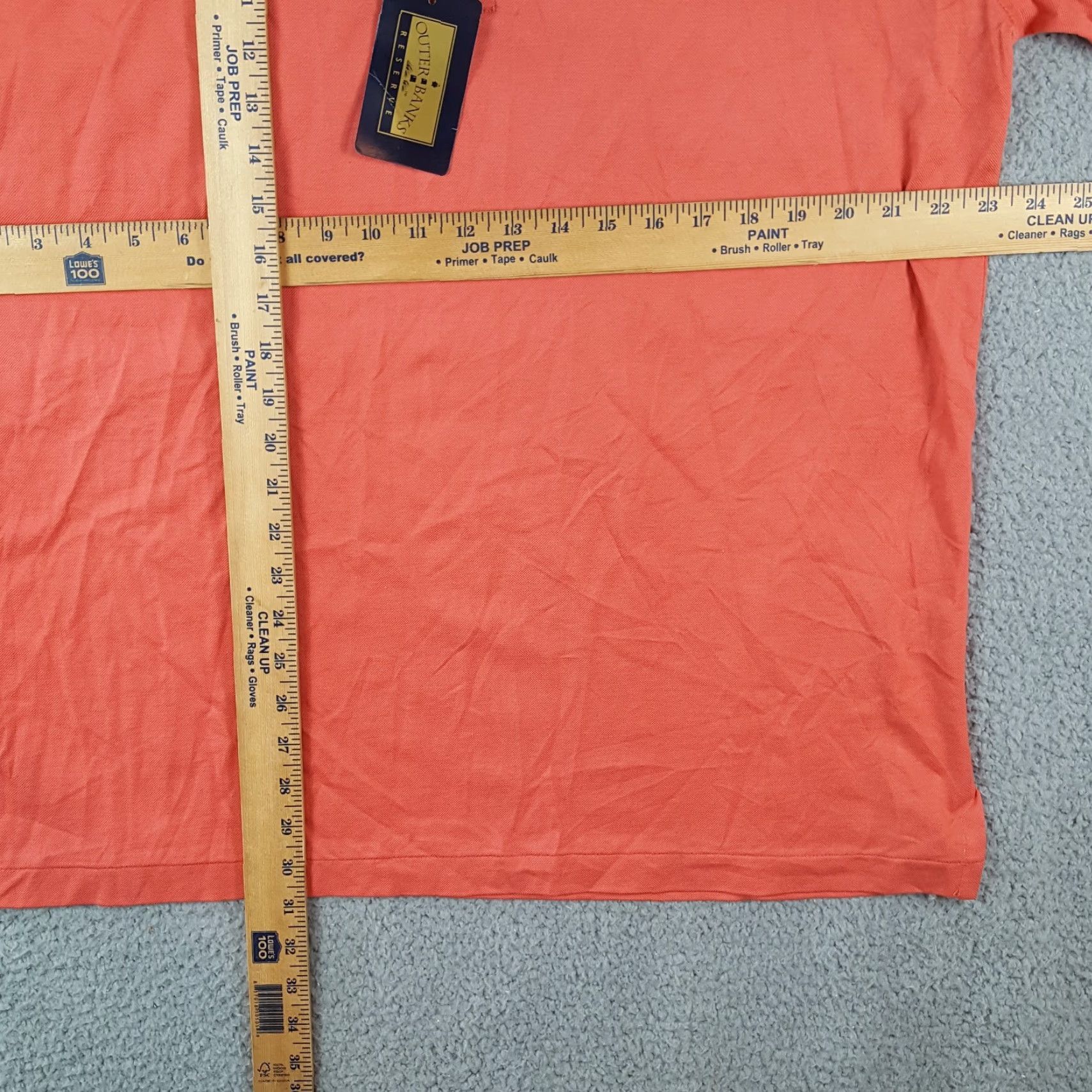 Pinko Vintage Outer Banks Men's Button-Up Shirt - Salmon Pink Cotton Casual Collared Short Sleeve 90s Retro Workwear Large Size US L / EU 52-54 / 3 - 8 Thumbnail