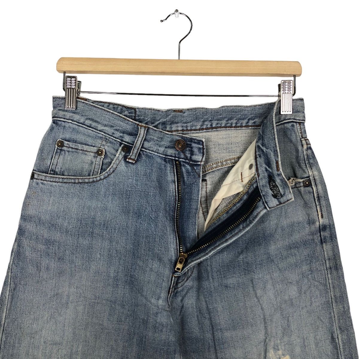 Japanese Brand 🔥90’s Distressed Denim Jeans Gold Rush Japan Made Size US 30 / EU 46 - 10 Thumbnail