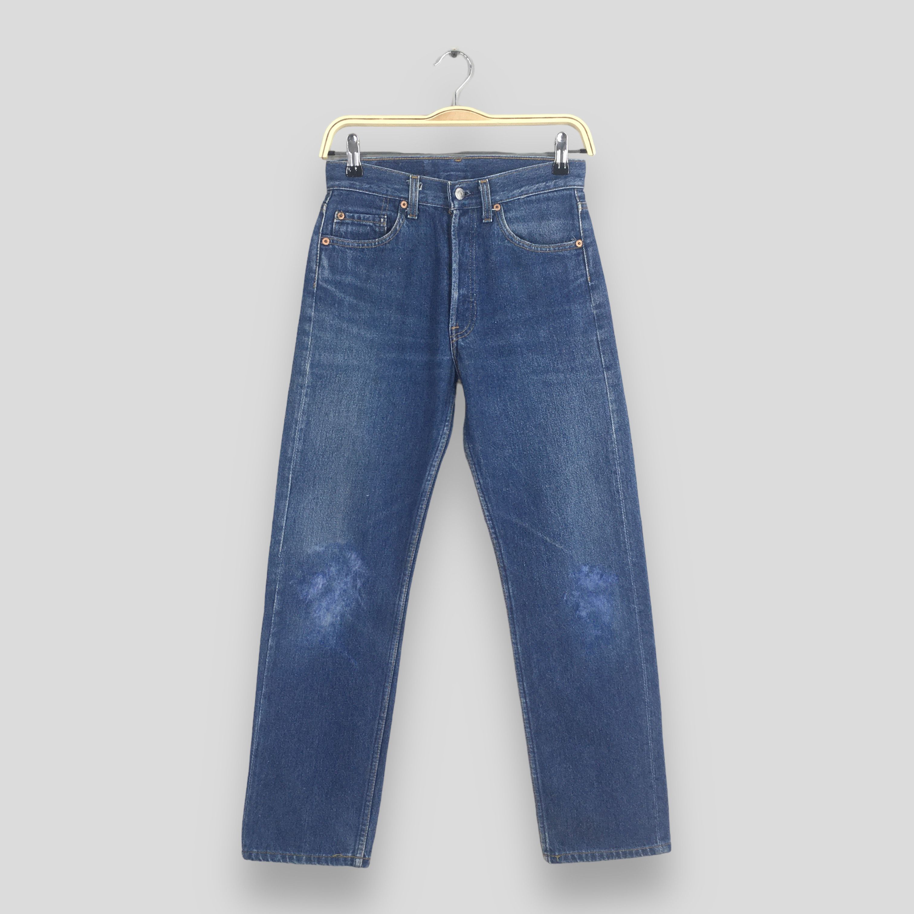 image of Size 26X28 Vintage 80's Levi's 501 Faded Blue Jeans, Women's