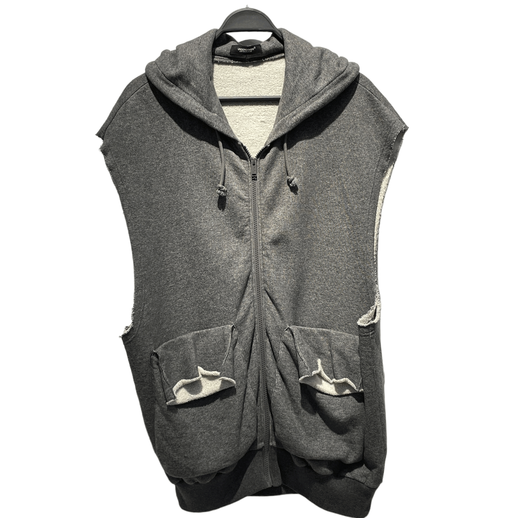 Undercover Cutoff Pocket Backzip Sleeveless Hoodie Size US L / EU 52-54 / 3 - 1 Thumbnail