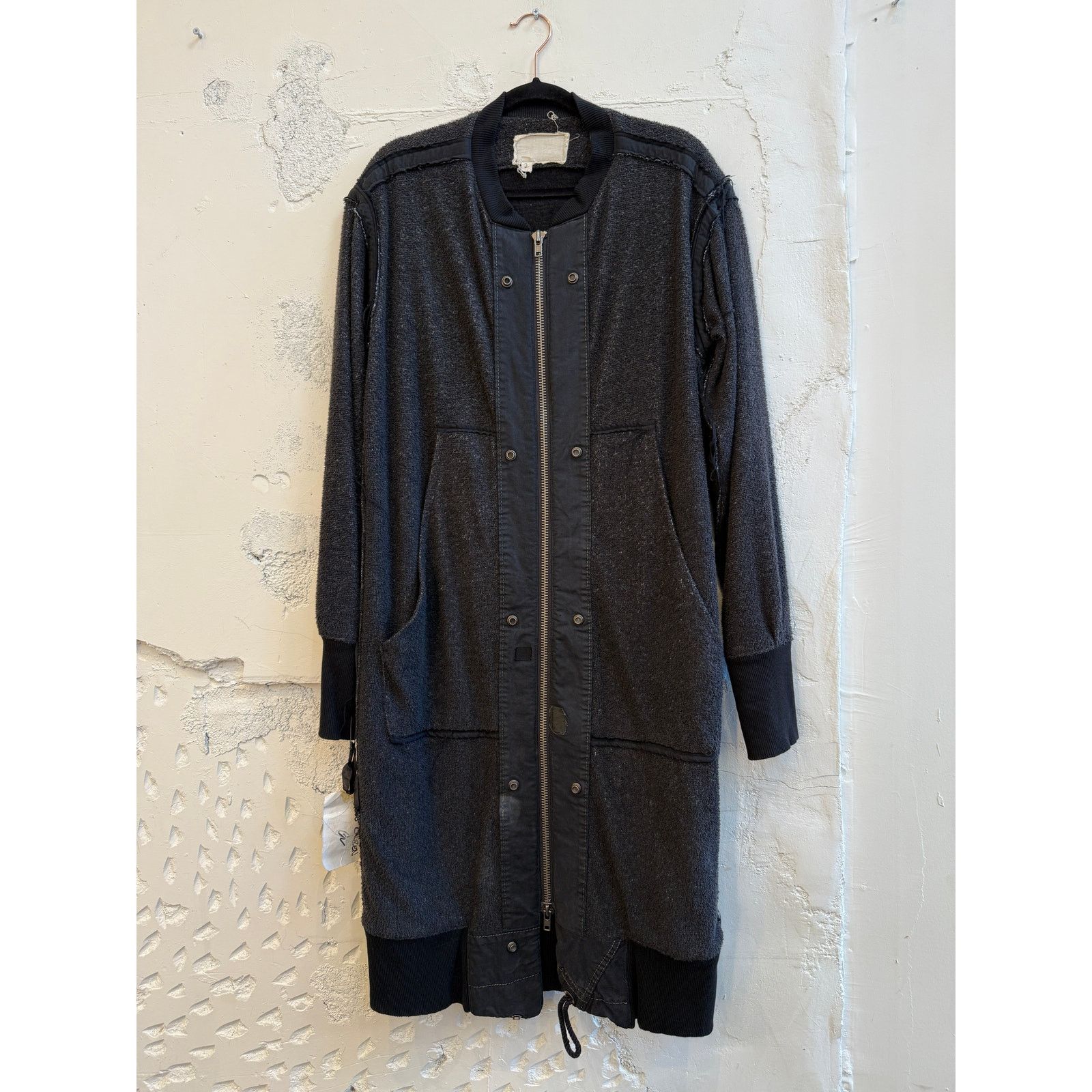 Greg Lauren Greg Lauren SAMPLE Long Black Cozy/Tent Flight Studio Jacket Size US M / EU 48-50 / 2 - 1 Thumbnail