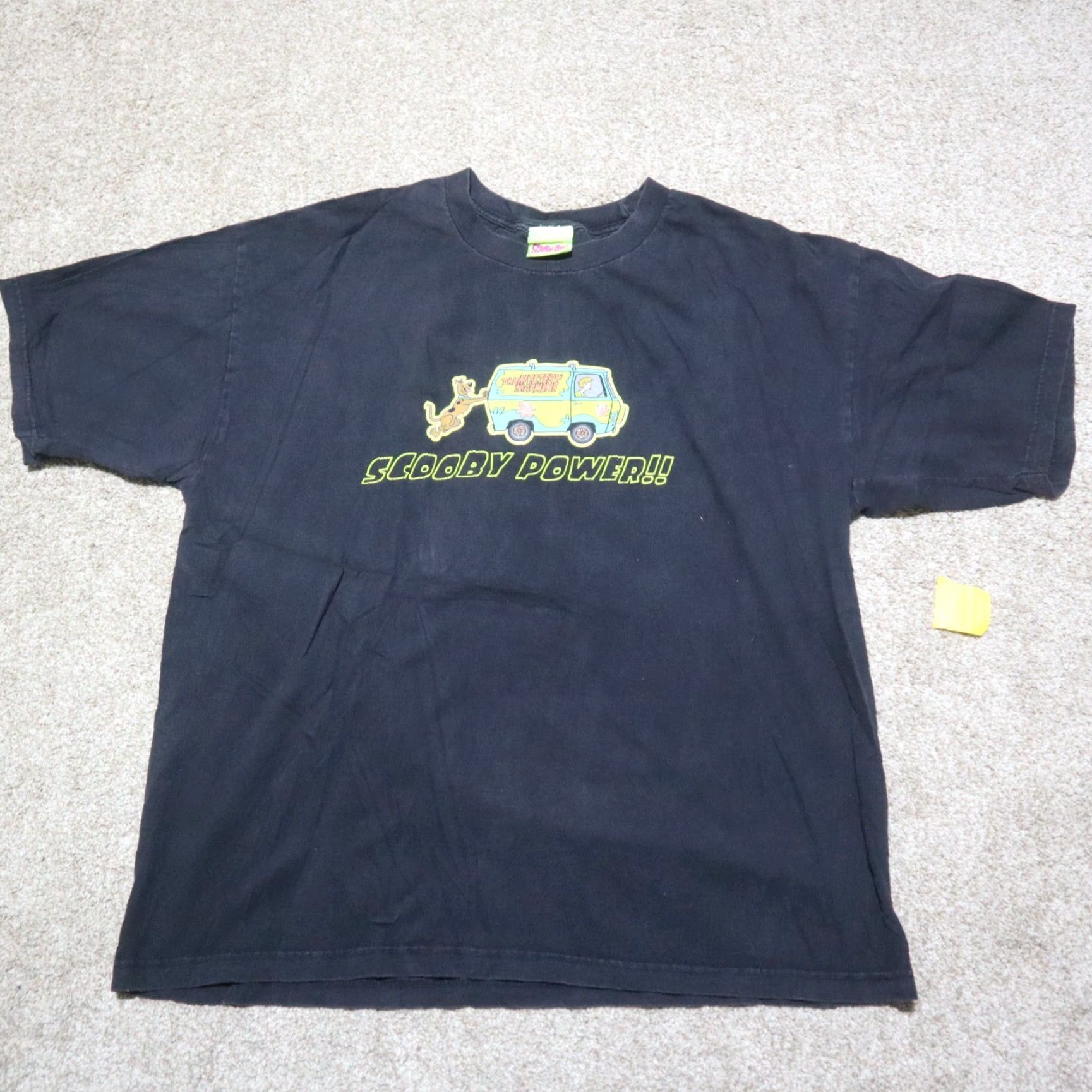 Vintage VINTAGE Scooby-Doo Shirt XL Black Scooby Power Tee T-Shirt Mens 90s PowerUP Graphic Rare 2000s Size US XL / EU 56 / 4 - 2 Thumbnail