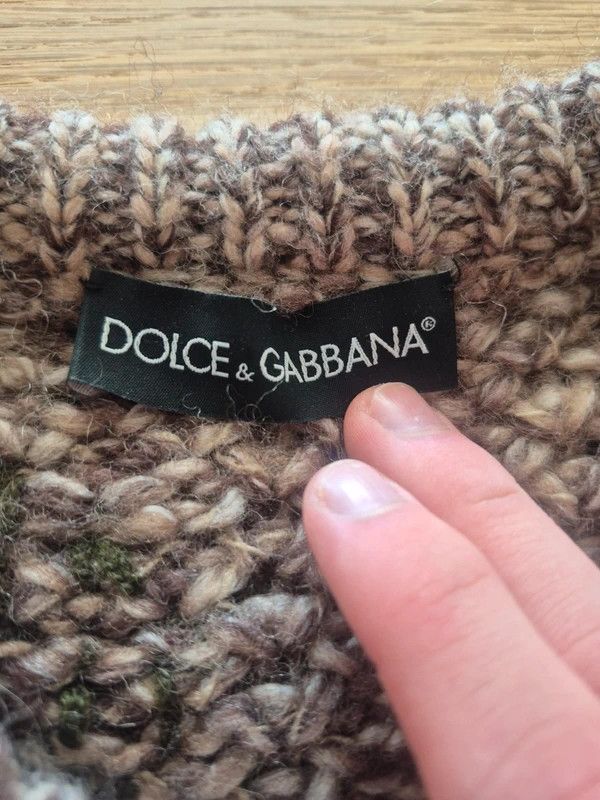 Dolce & Gabbana Dolce & Gabbana Tapestry Lion Rose Chunky Knit Pullover M 48 Size US M / EU 48-50 / 2 - 3 Thumbnail