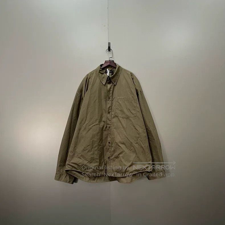 Balenciaga Balenciaga Military Green Embroidered Logo Buttoned Jacket Size US M / EU 48-50 / 2 - 1 Thumbnail