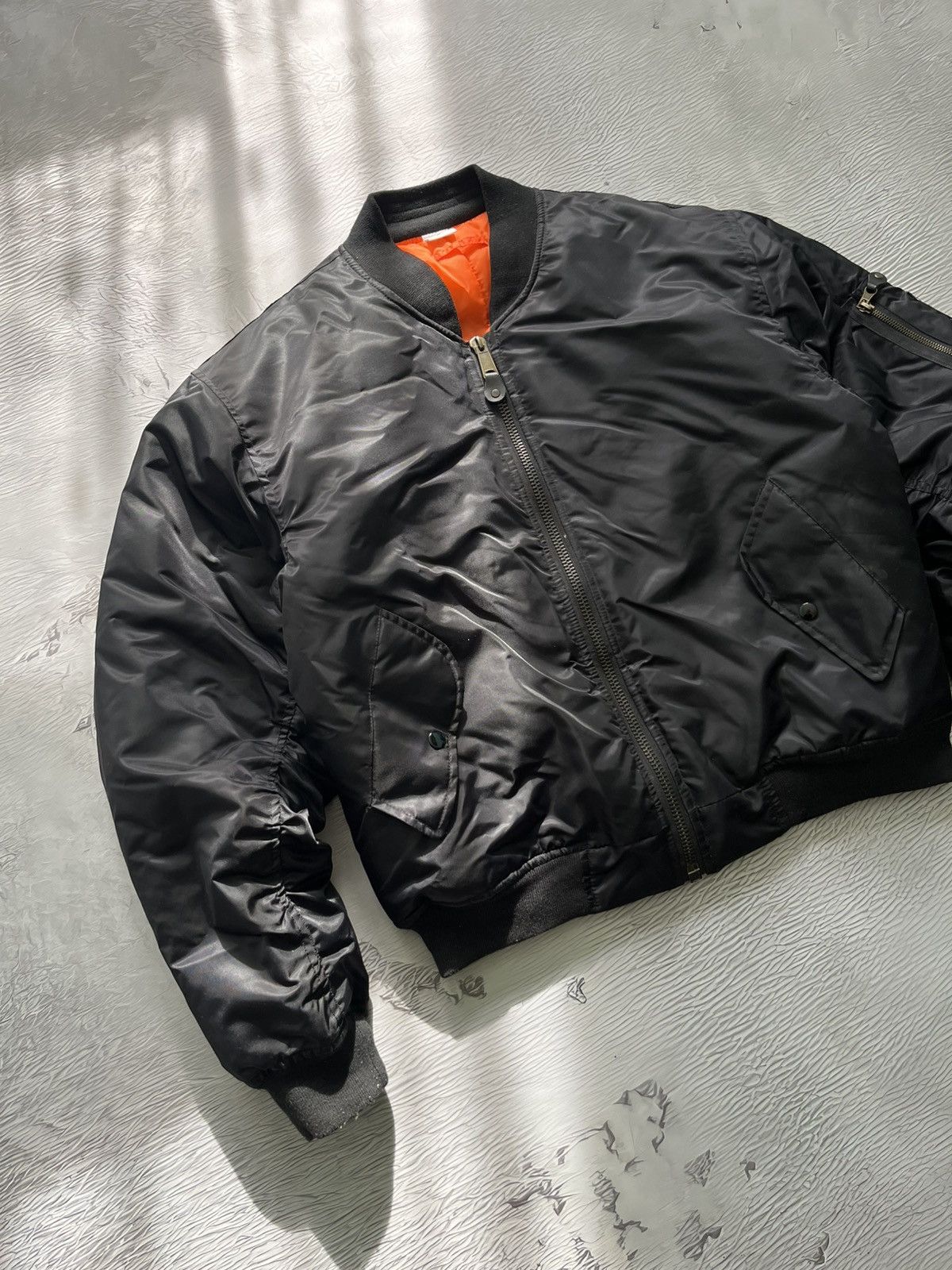 Vintage Vintage Bomber Jacket Black Military Aviator Size US M / EU 48-50 / 2 - 2 Thumbnail