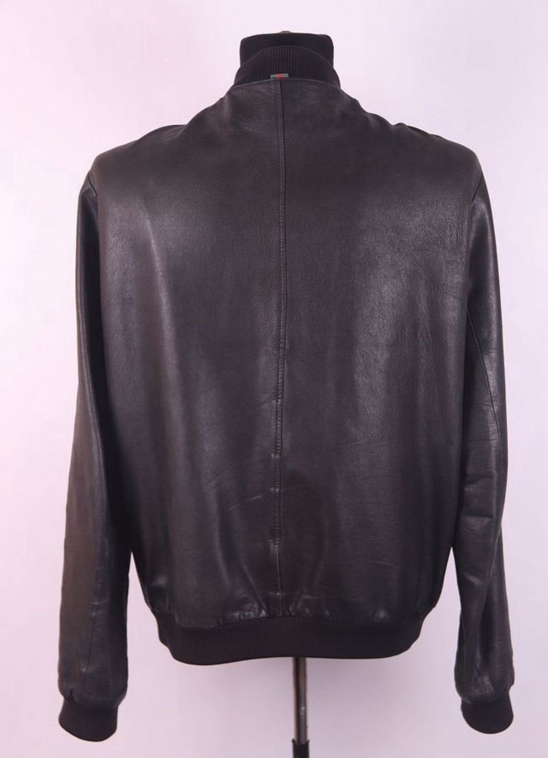 Gucci Gucci Leather Biker Full Black Bomber Jacket Size US XL / EU 56 / 4 - 3 Thumbnail