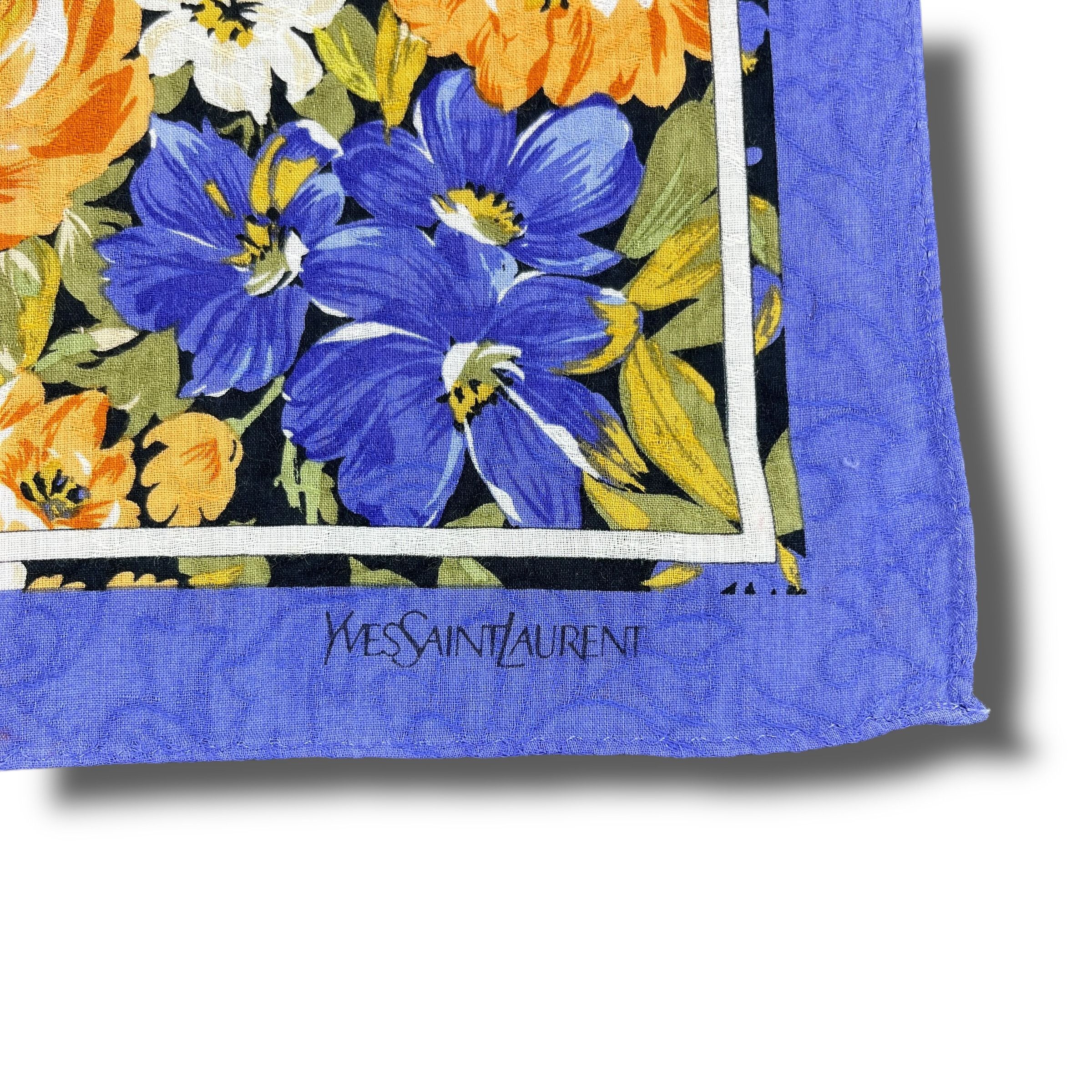 Vintage Vintage Ysl Handkerchief / Bandana / Neckerchief B292 Size ONE SIZE - 2 Thumbnail