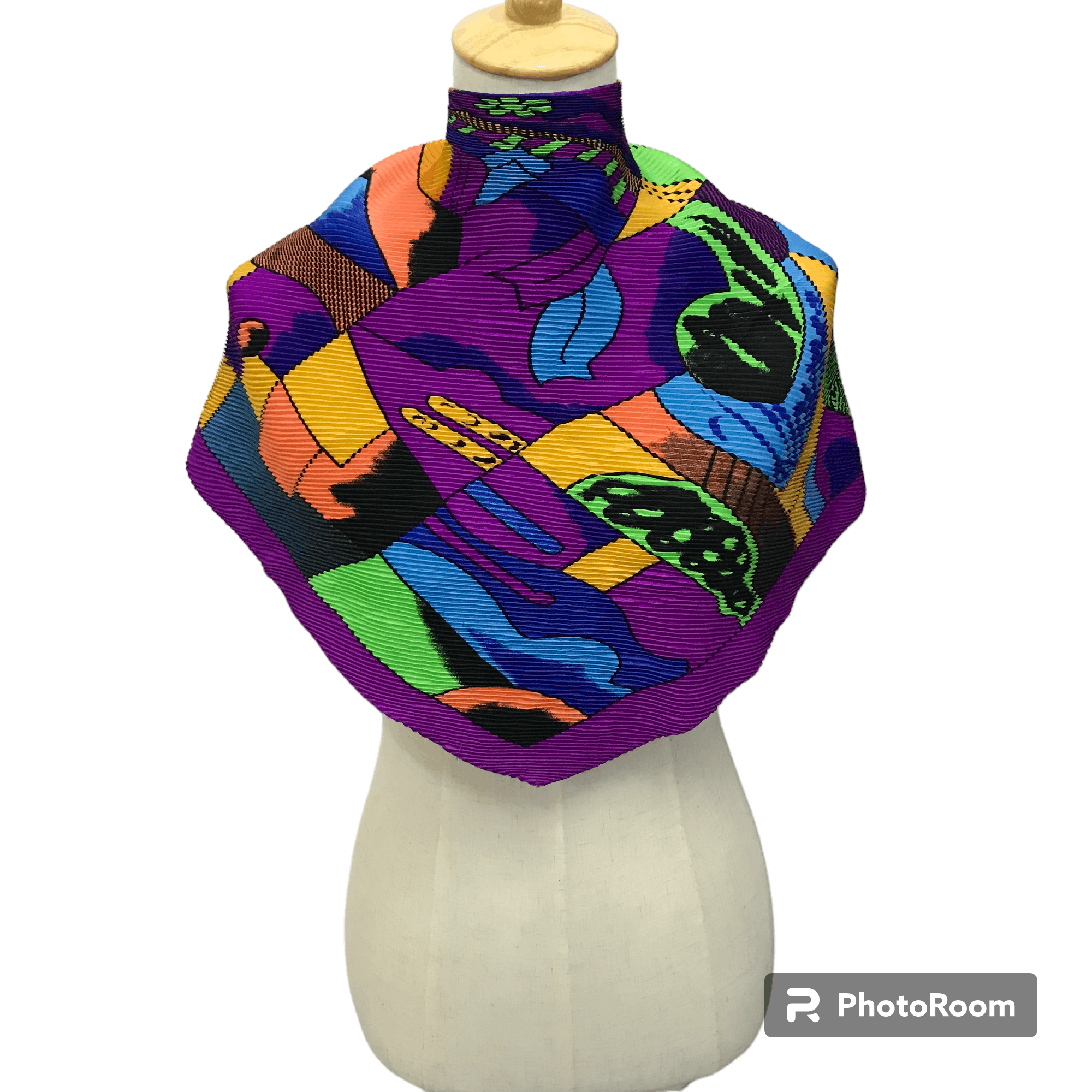 Vintage Picasso Pleats Scarf M175 Size ONE SIZE - 1 Thumbnail