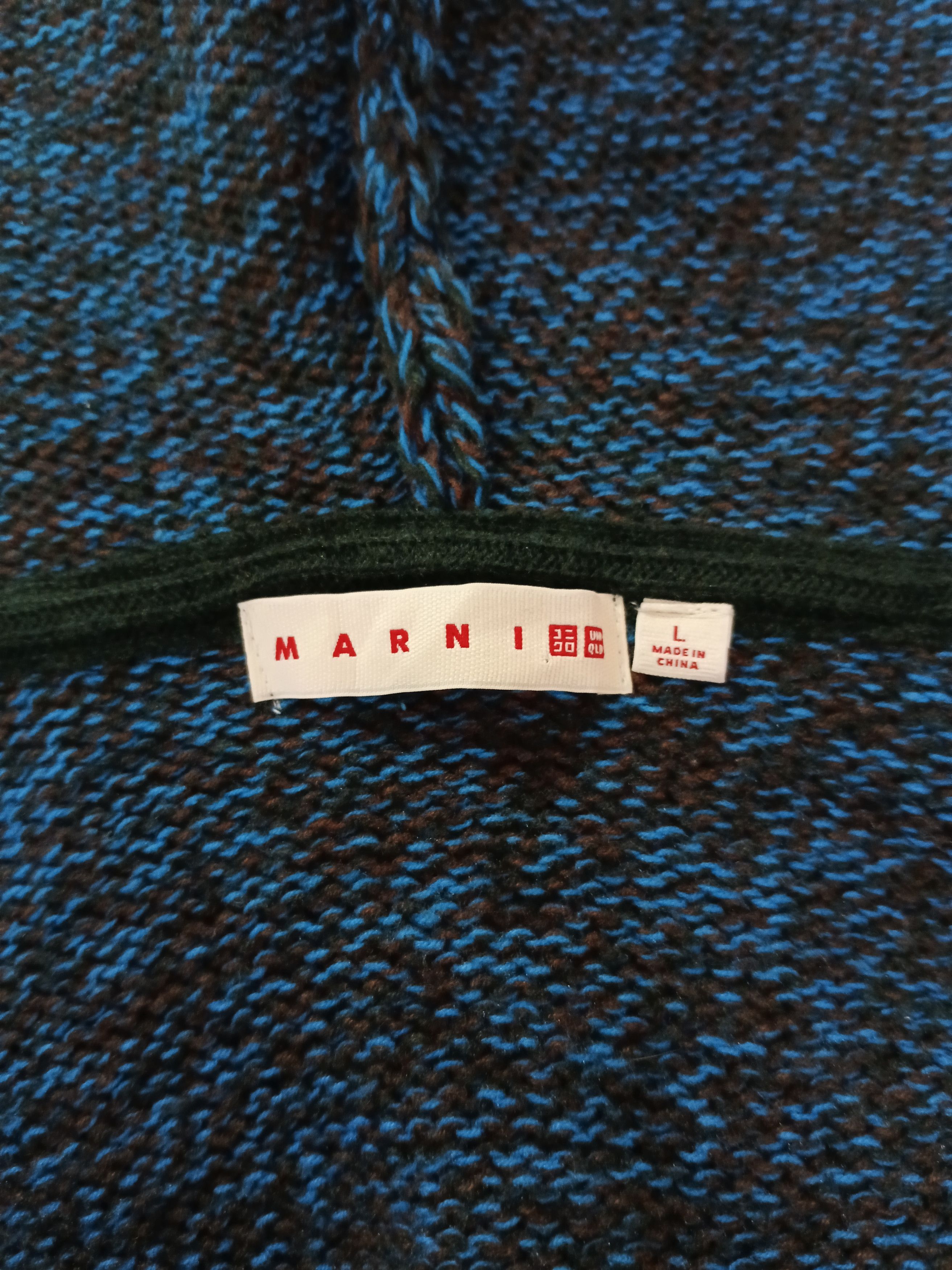 Marni MARNI UNIQLO KNIT HOODIE Size US L / EU 52-54 / 3 - 8 Thumbnail