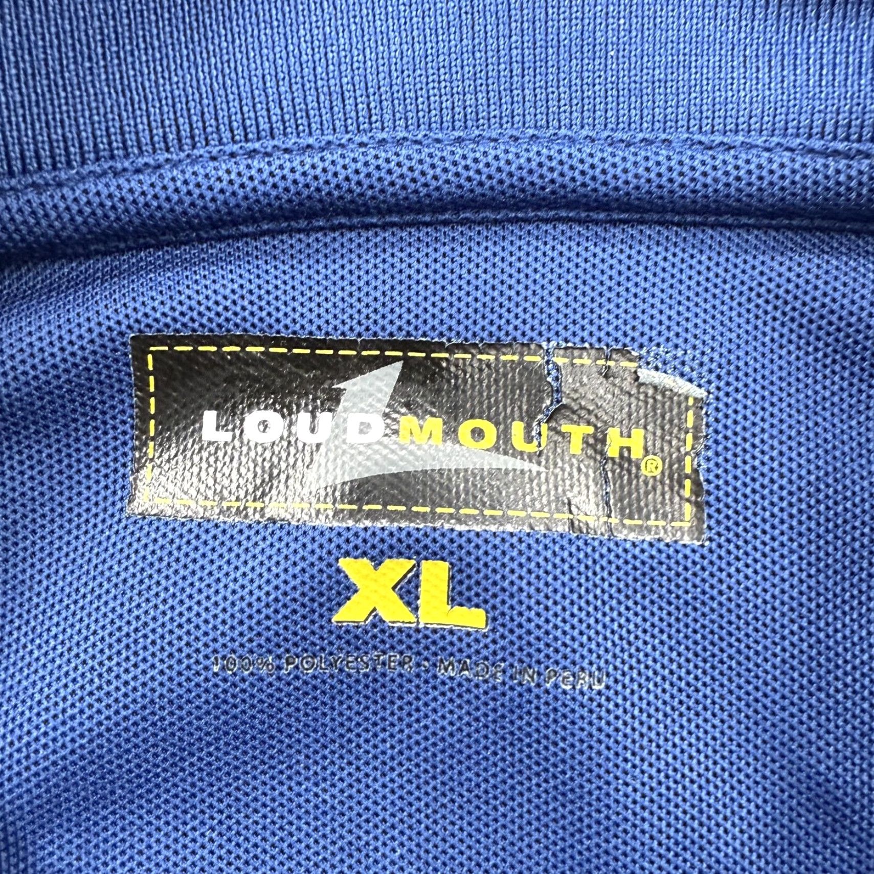Vintage Loudmouth Polo Shirt Mens XL Blue Performance Golf Lightweight 100% Polyester Size US XL / EU 56 / 4 - 3 Thumbnail