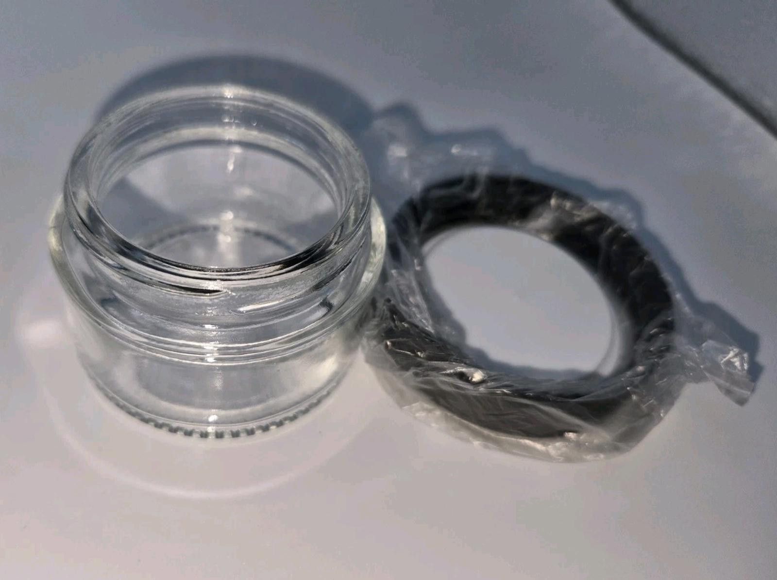 Other 6 Pack 1 Oz Clear Glass Containers With Lids & Inner Liners Size ONE SIZE - 9 Thumbnail