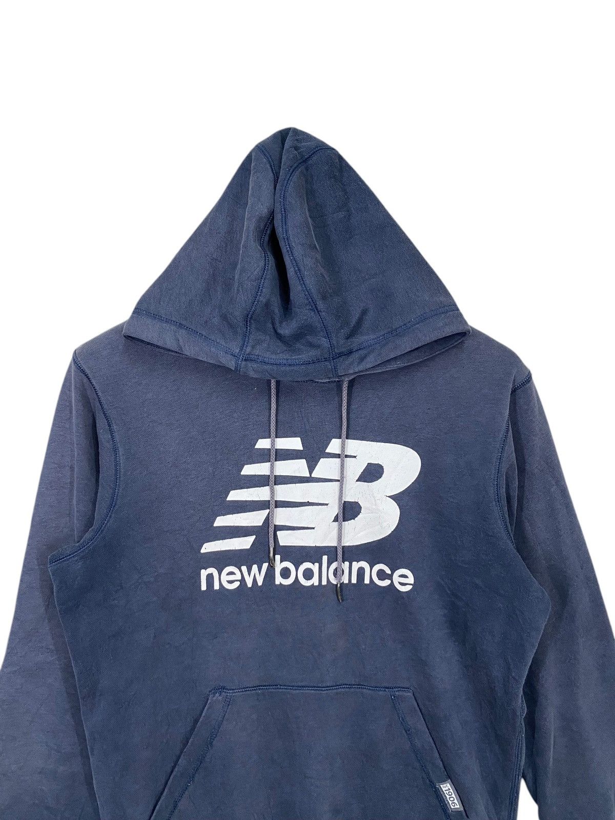 New Balance × Vintage New balance spell out big logo hoodie distressed Size US M / EU 48-50 / 2 - 3 Thumbnail