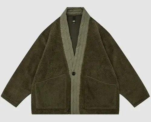 Japanese Brand Kimiko x Kanon Retro fashion fleece kimono fluffy jacket Size US L / EU 52-54 / 3 - 3 Thumbnail
