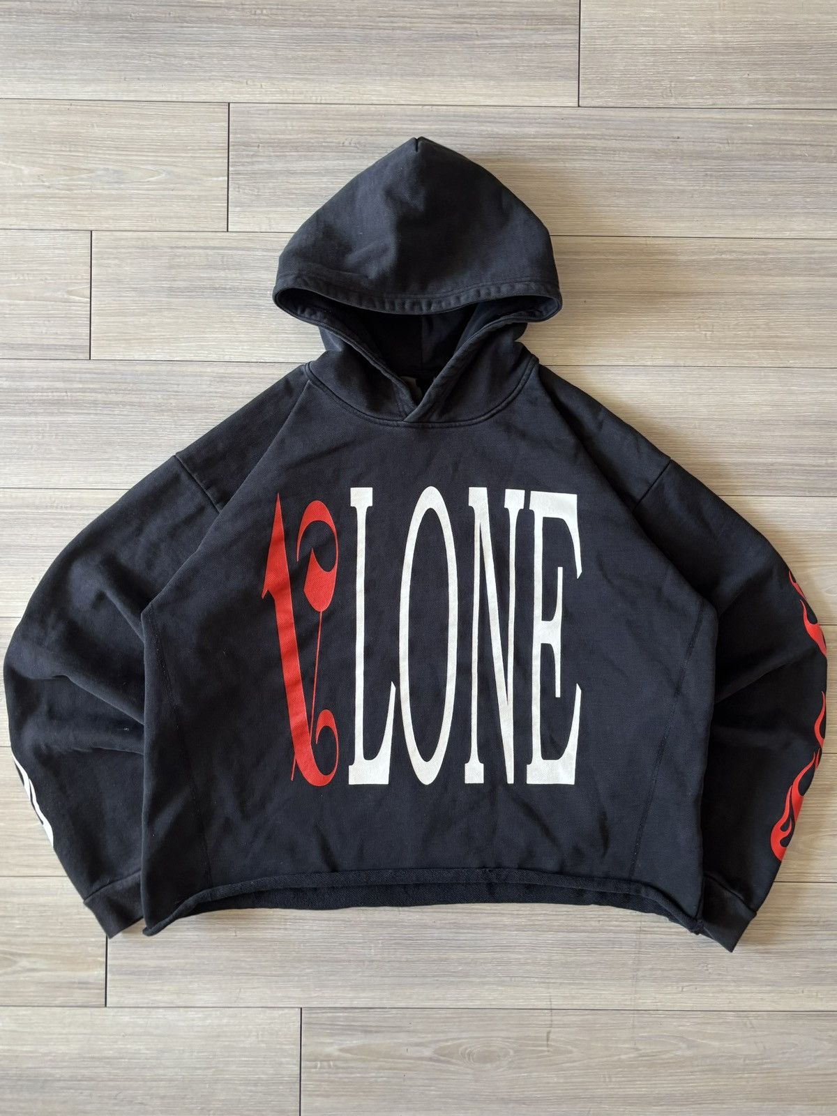Vlone x Palm Angels Black / Red Hoodie