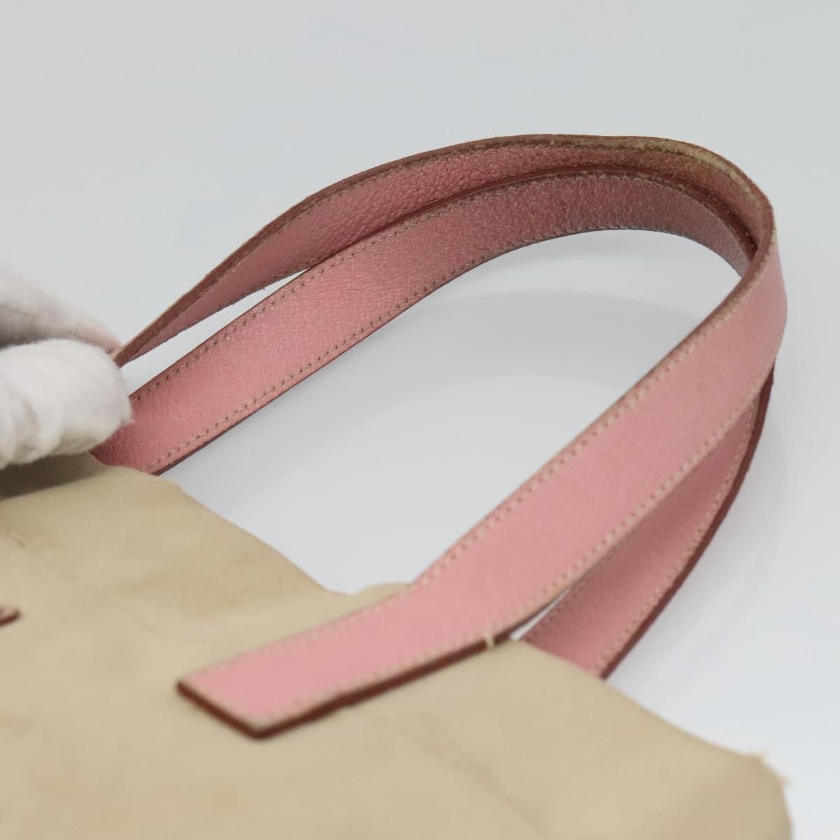 Prada PRADA Tote Bag Canvas Beige Silver Size ONE SIZE - 8 Thumbnail