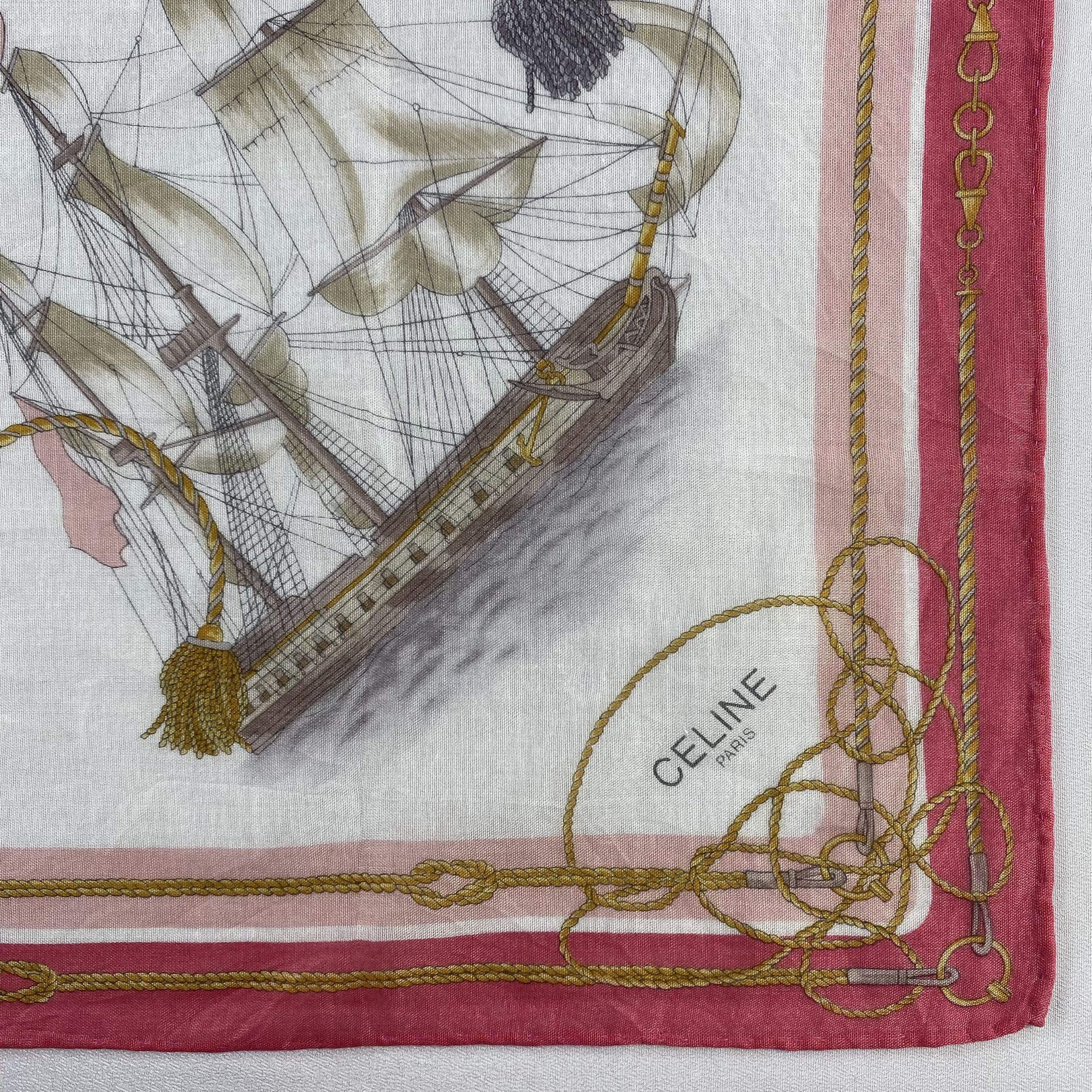 Celine × Vintage Celine Handkerchief / Neckerchief / Bandana-P1603 Size ONE SIZE - 3 Thumbnail