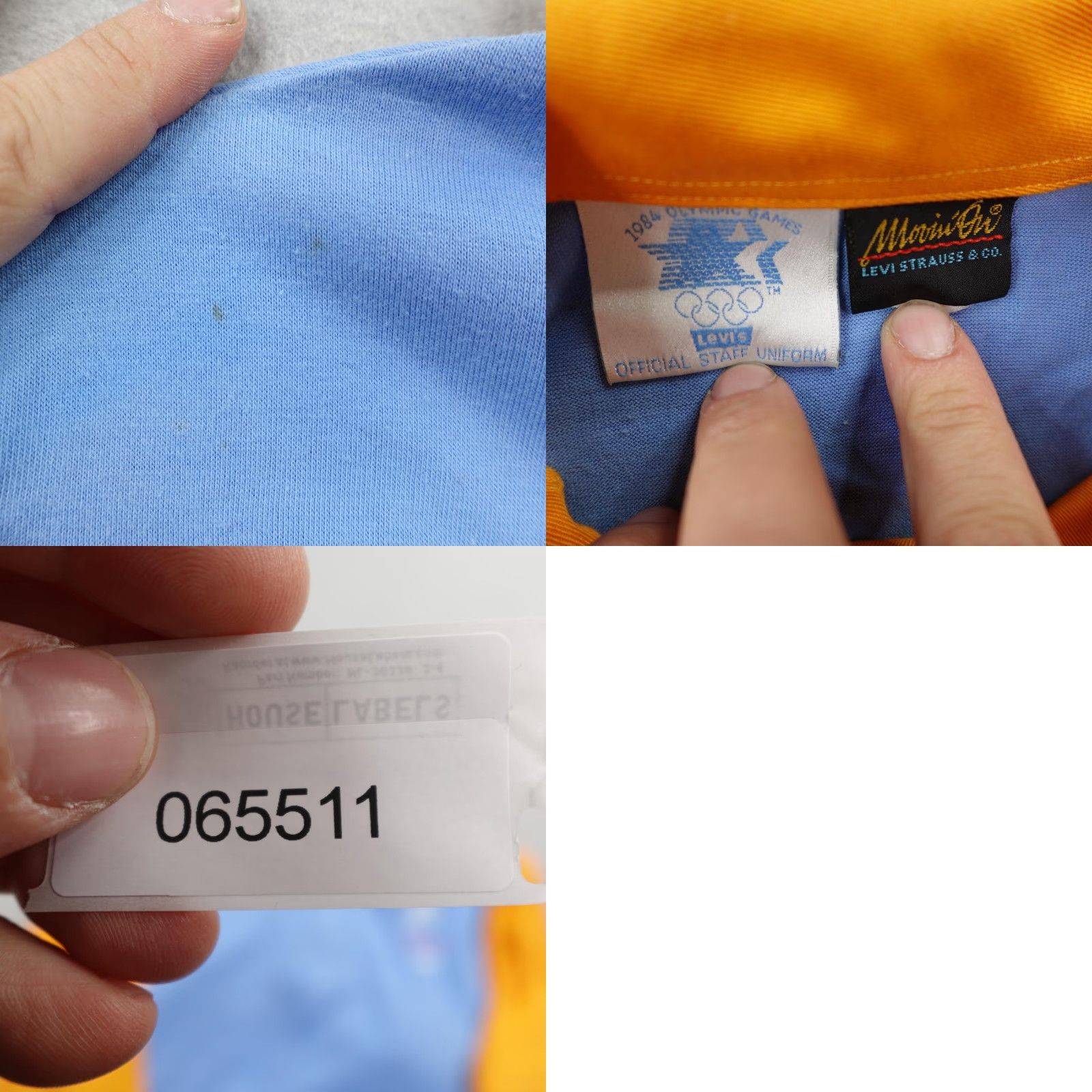 Levi's Vintage Levi's Polo Shirt Mens Large Blue Gold 1984 Olympics Staff Uniform 80s Polo Shirt Mens Large Blue Gold 1984 Olympics Staff Uniform Size US L / EU 52-54 / 3 - 8 Thumbnail