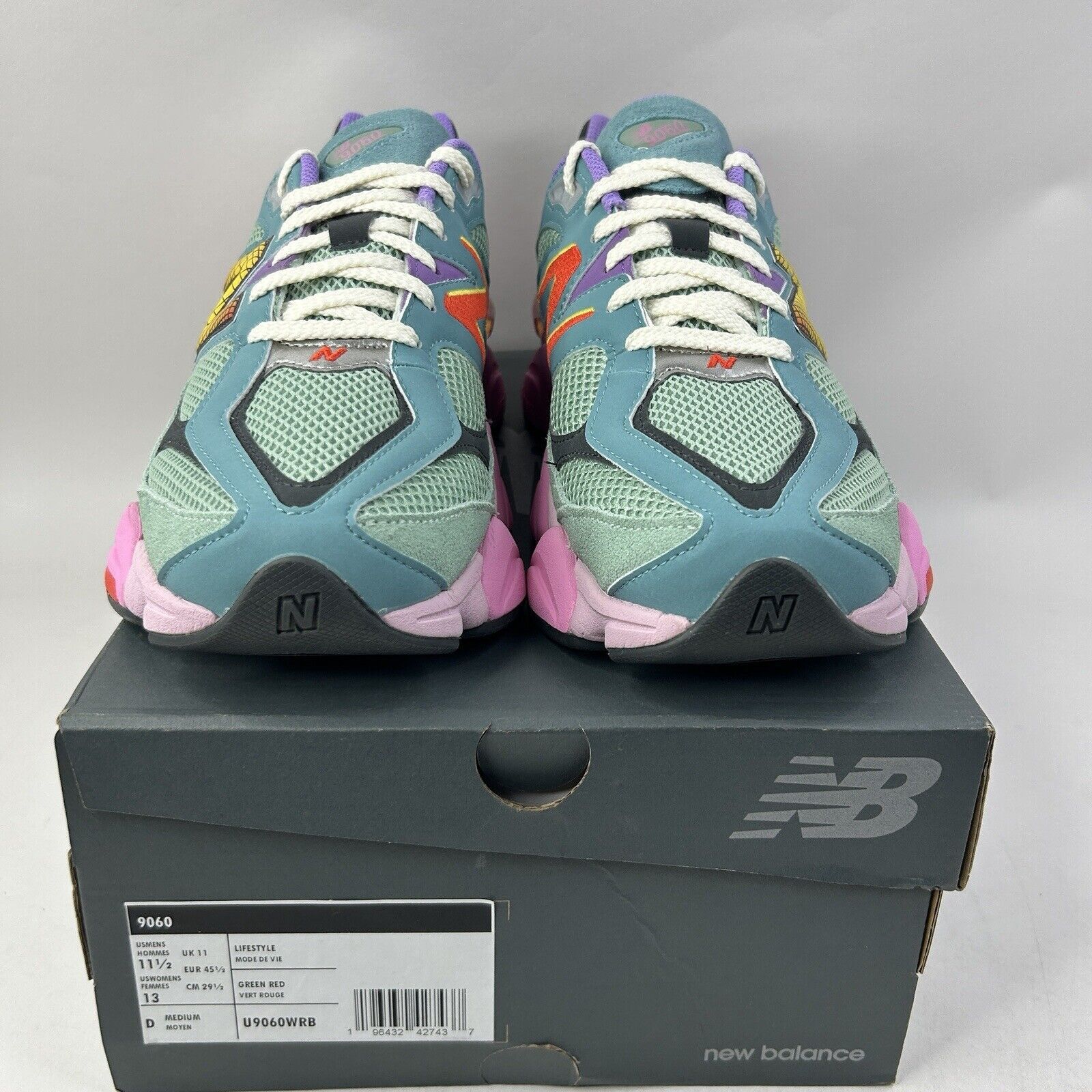 New Balance New Balance 9060 “Warped Multi-Color” 2024 Size US 11.5 / EU 44-45 - 2 Thumbnail